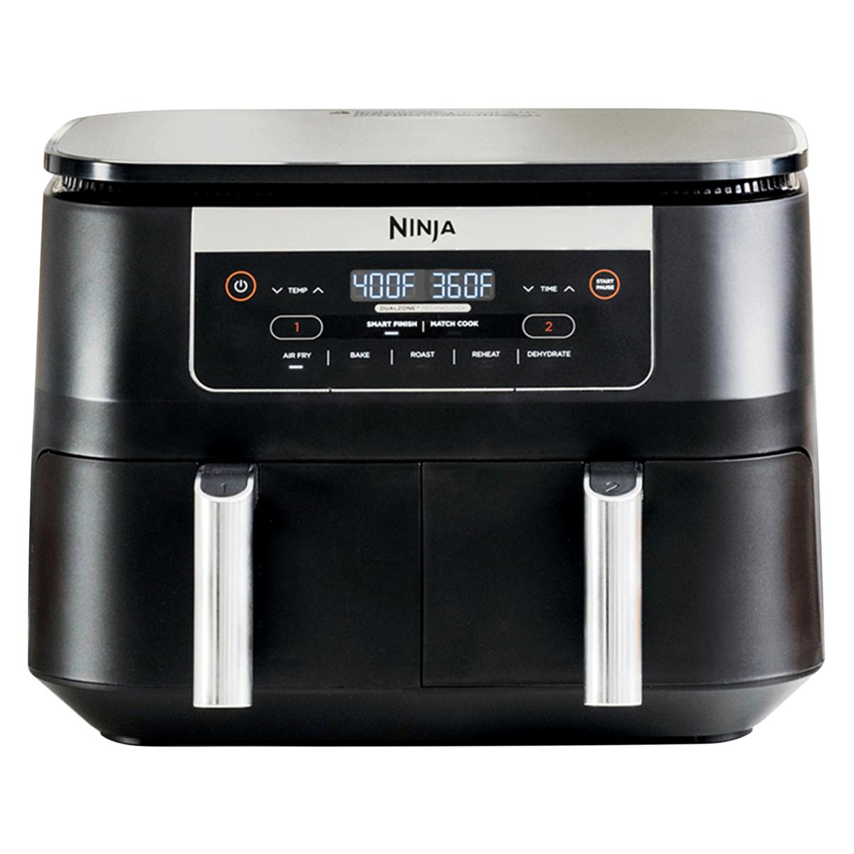 Ninja Foodi 6-Quart 2-Basket Air Fryer with Recipe Guide - 21050248 | HSN