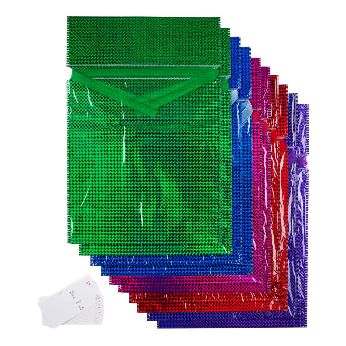 GiftMate 20pc Holographic Drawstring Gift Bag Set 21432911 HSN