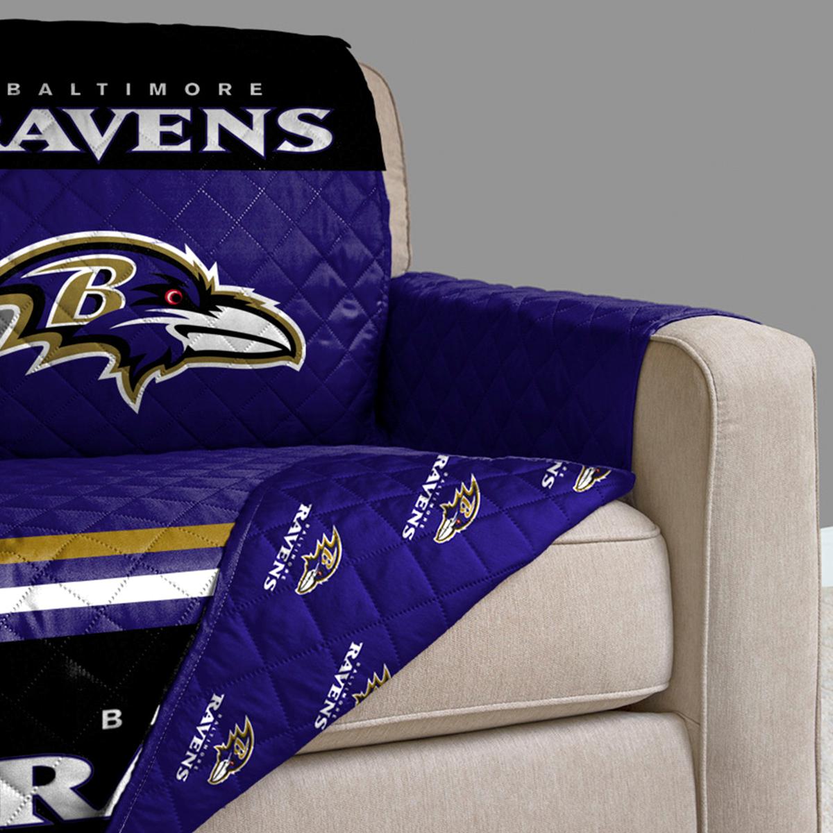 Officially Licensed NFL 80" x 65" Pegasus Furniture Cover Ravens