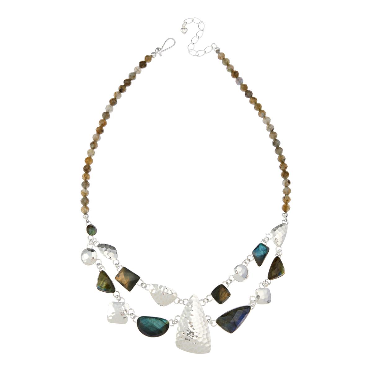 Jay King Gallery Collection Sterling Silver Labradorite Necklace