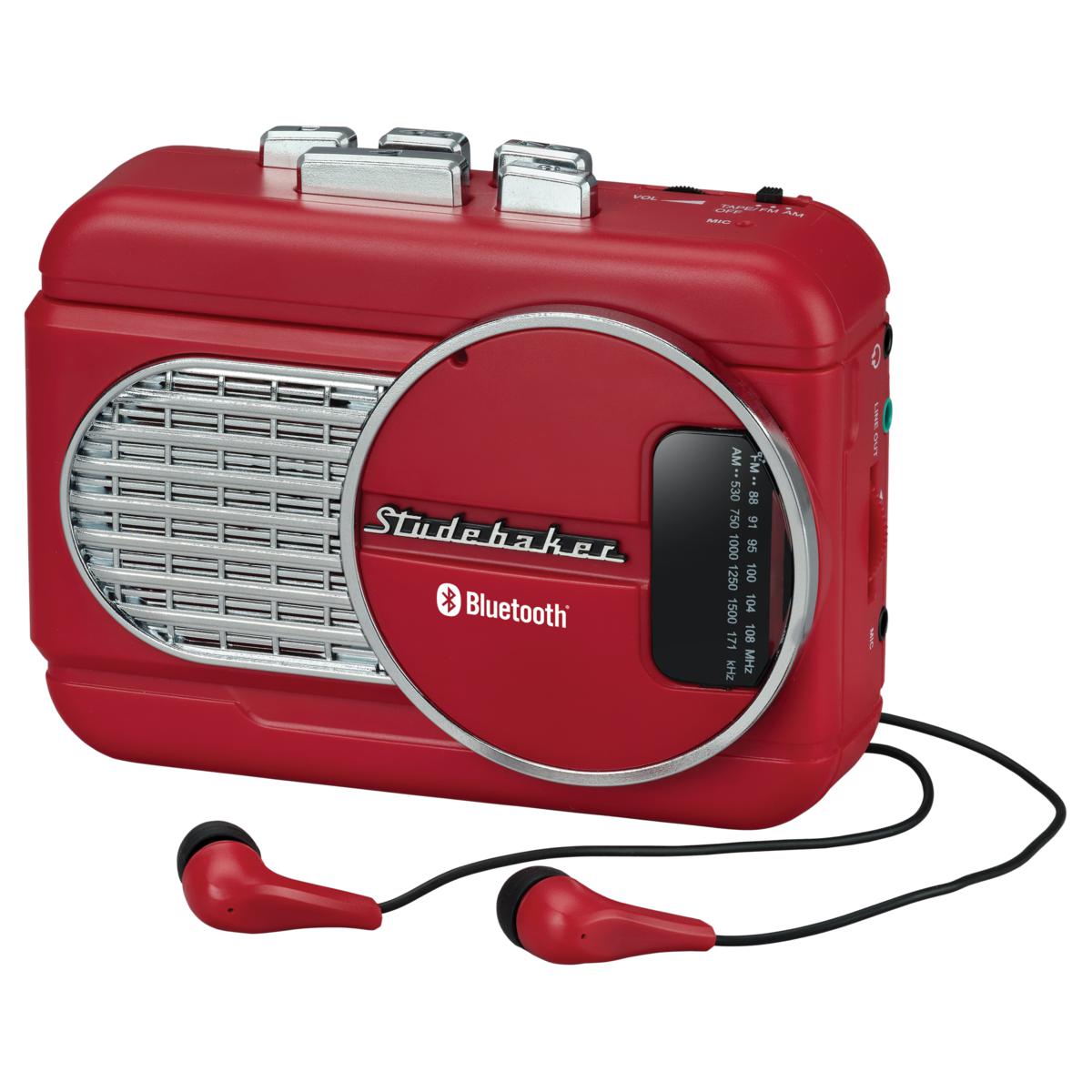 Studebaker Personal Stereo Cassette Player w/Bluetooth & AM/FM Radio