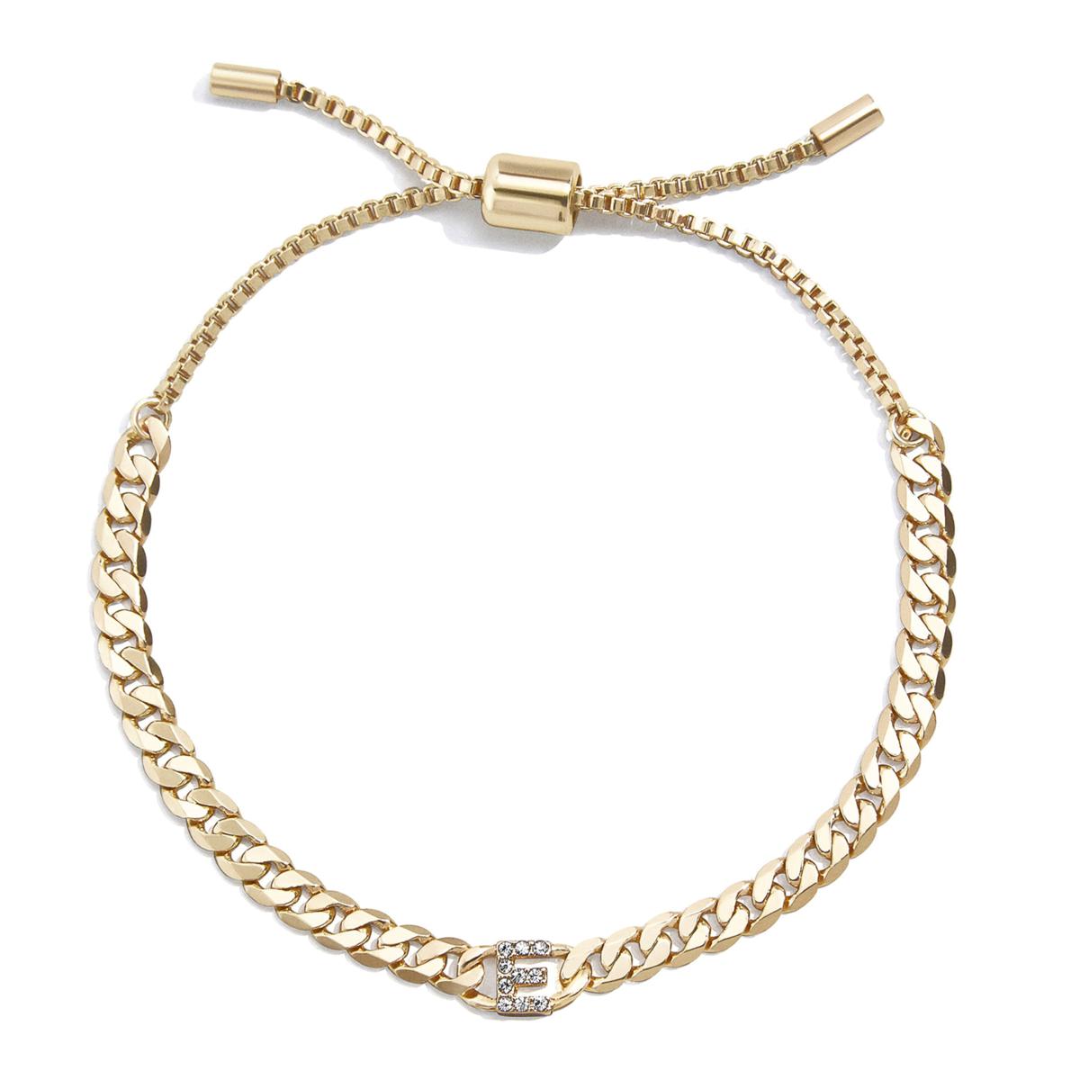 BAUBLEBAR Curb Chain Pavé Initial Bracelet 22225998 HSN