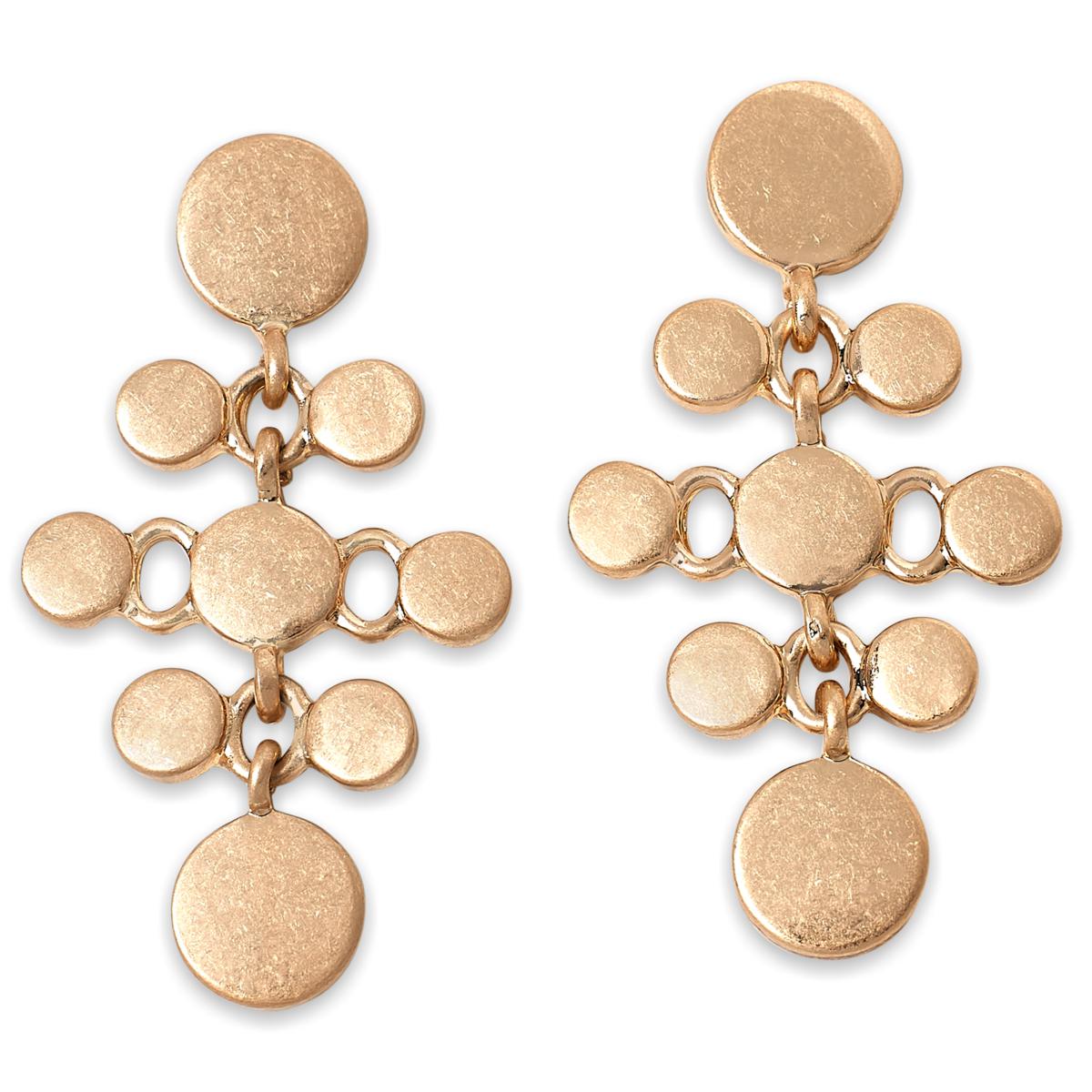 MarlaWynne Linked Dot Dangle Earrings - 23034384 | HSN