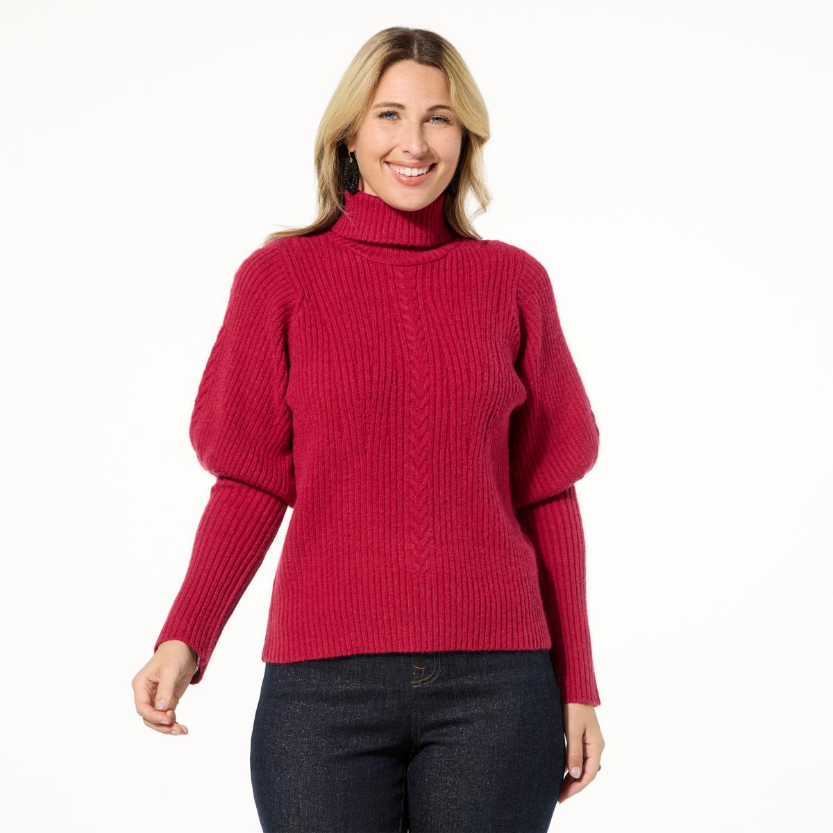 DG2 Reversible Puff Sleeve Sweater - 23323247 | HSN