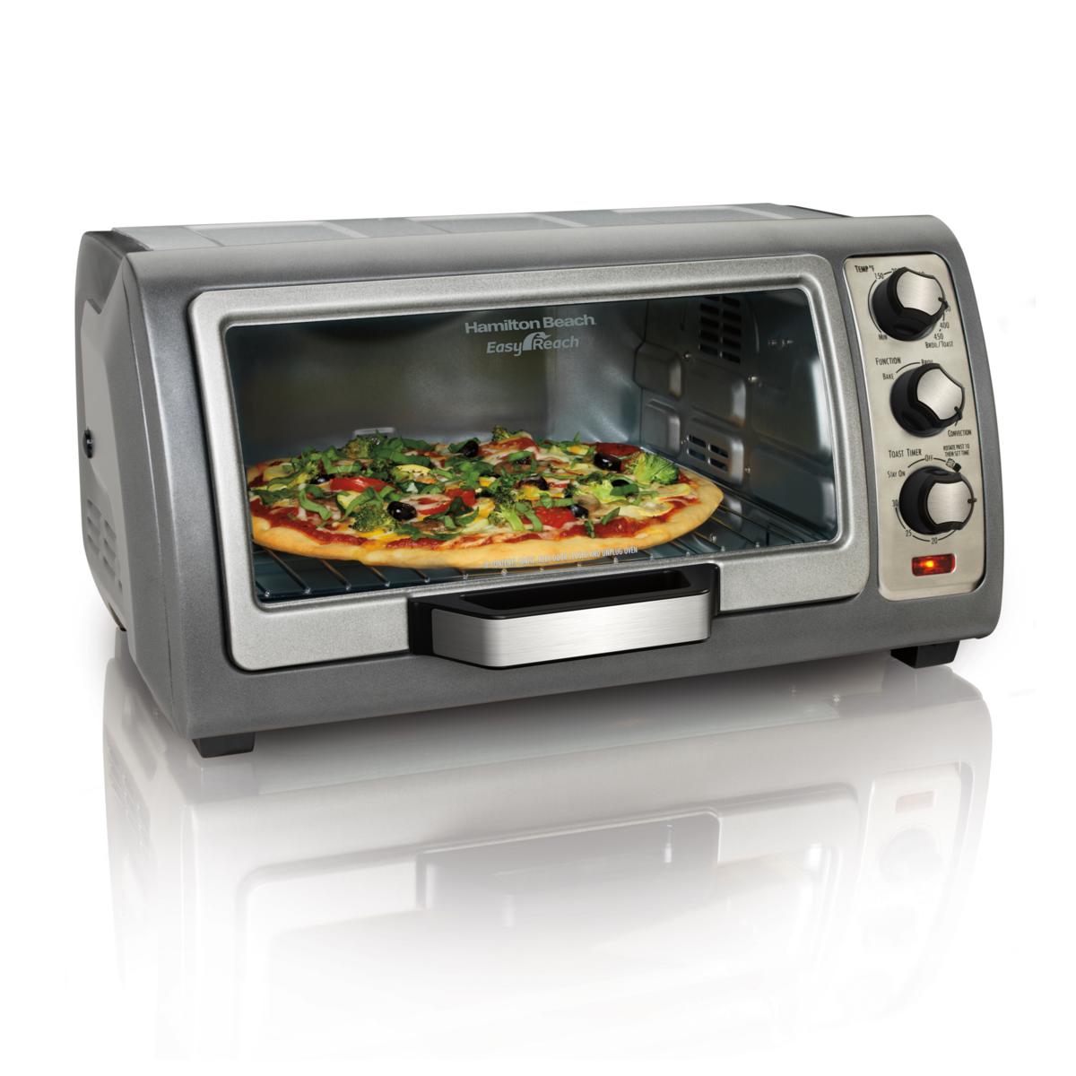 Hamilton Beach® Easy Reach® Toaster Oven with RollTop Door 9204761 HSN