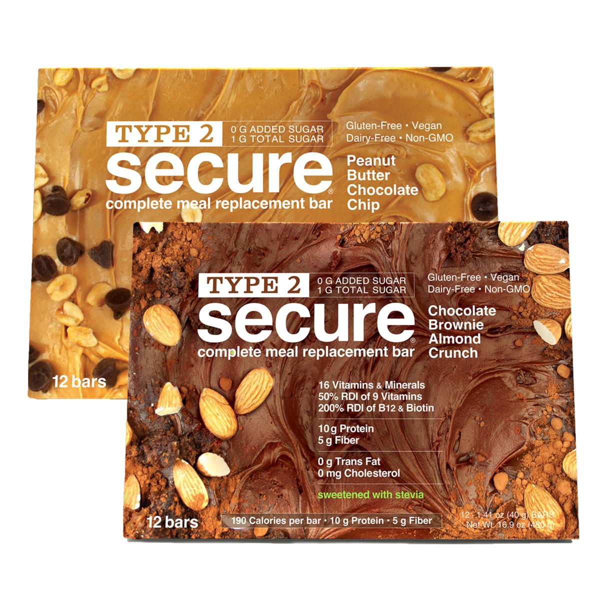 Andrew Lessman Type 2 Secure Complete Meal Replacement Bars with Stevia ...