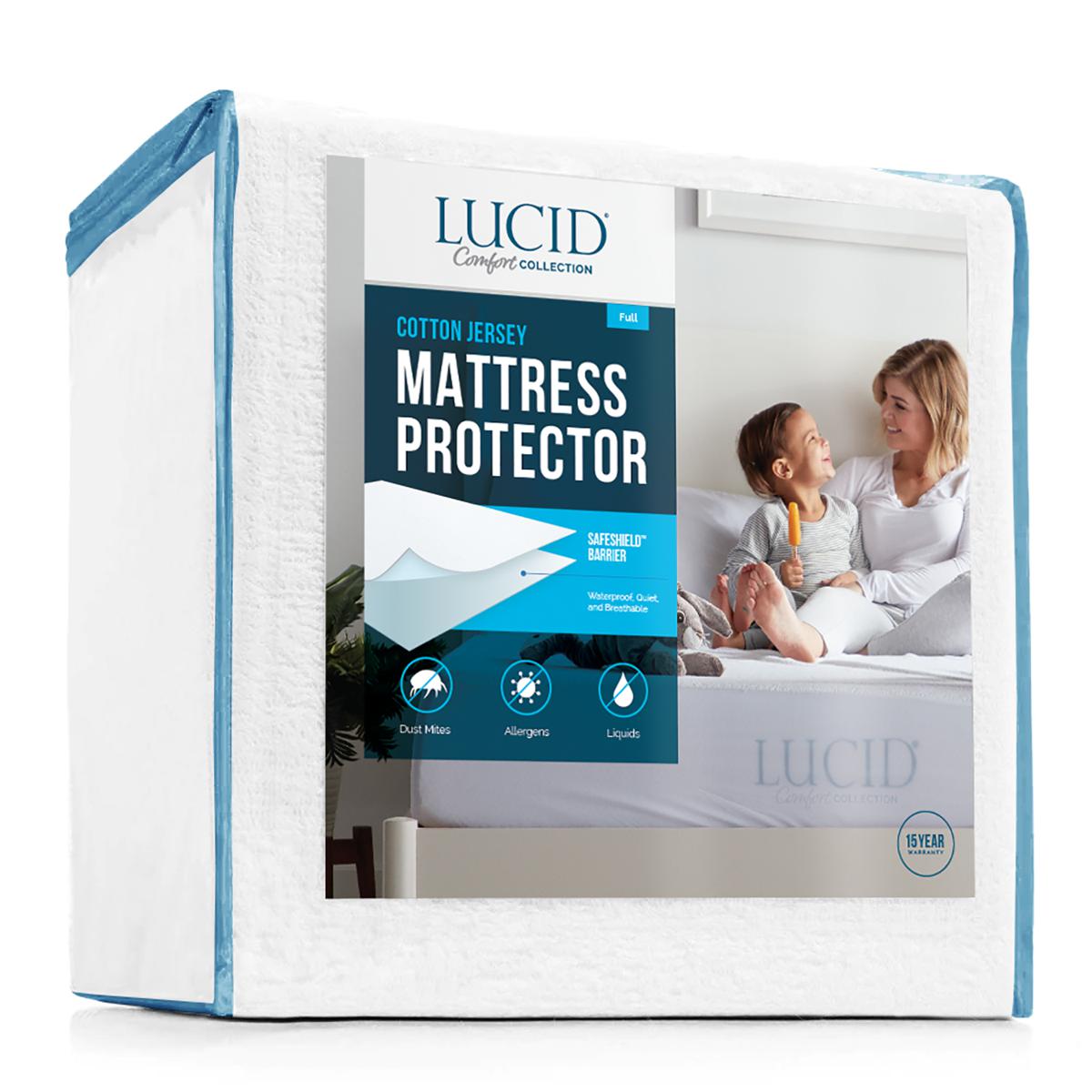 LUCID Comfort Collection Mattress Protector - Queen - 9281511 | HSN