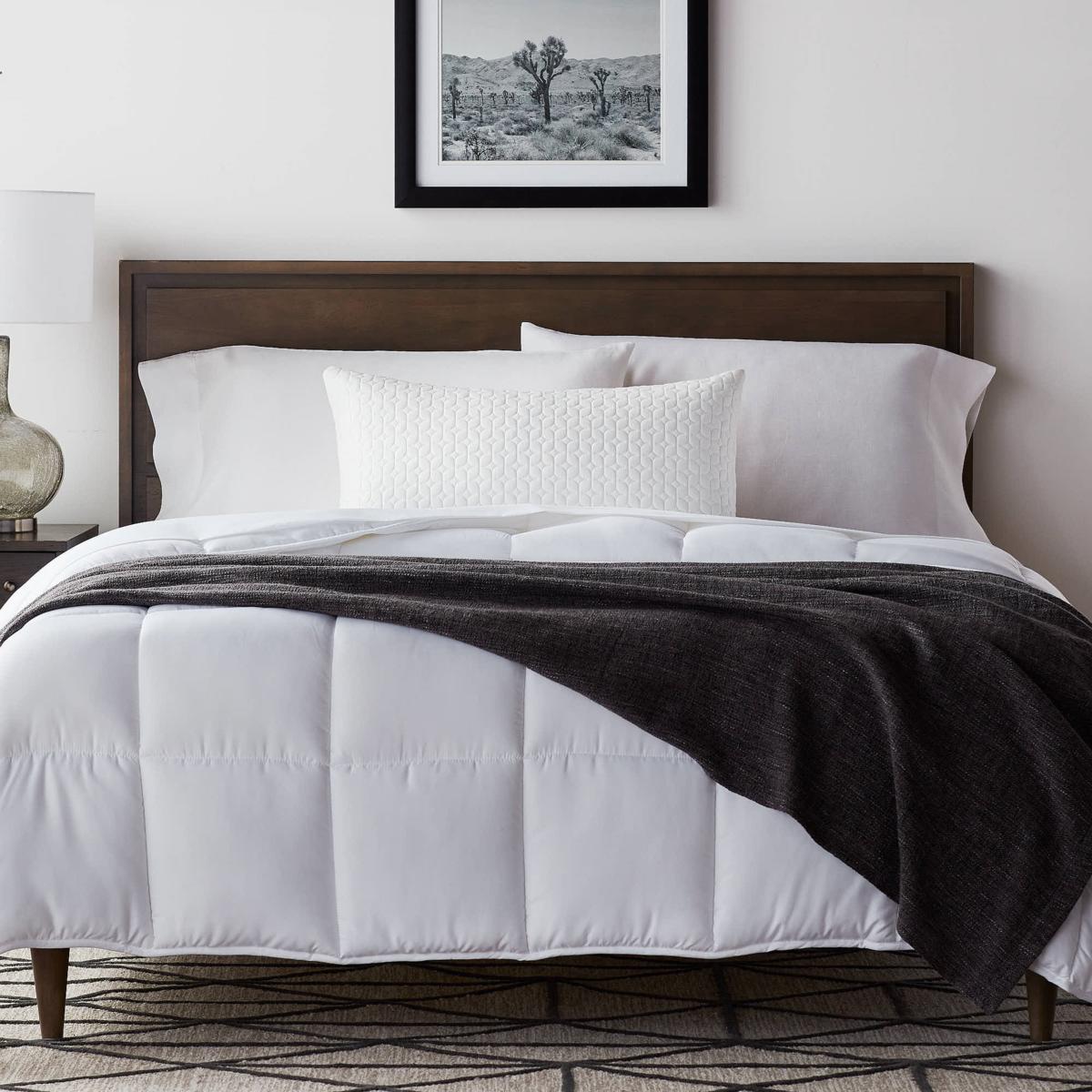 Lucid Comfort Collection Fiber/Shredded Foam Pillow w Inner Cover 10083525 HSN