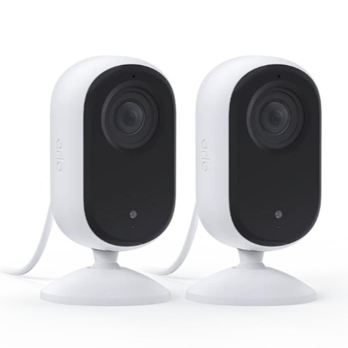 Arlo Essential 2K Indoor Wired Security Camera 2-Pack | HSN