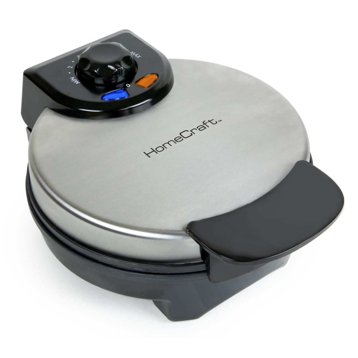 HomeCraft Round Waffle Maker 9748168 HSN