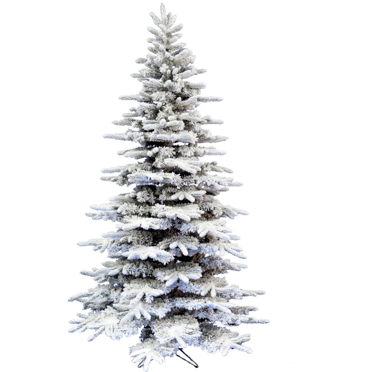Christmas Time 6.5' White Pine Snowy Artificial Christmas Tree