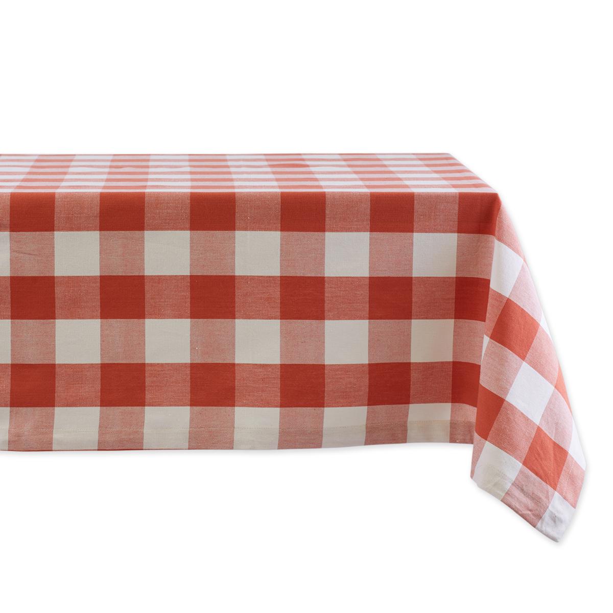 Design Imports Buffalo Check Tablecloth 60" x 84" 9930378 HSN