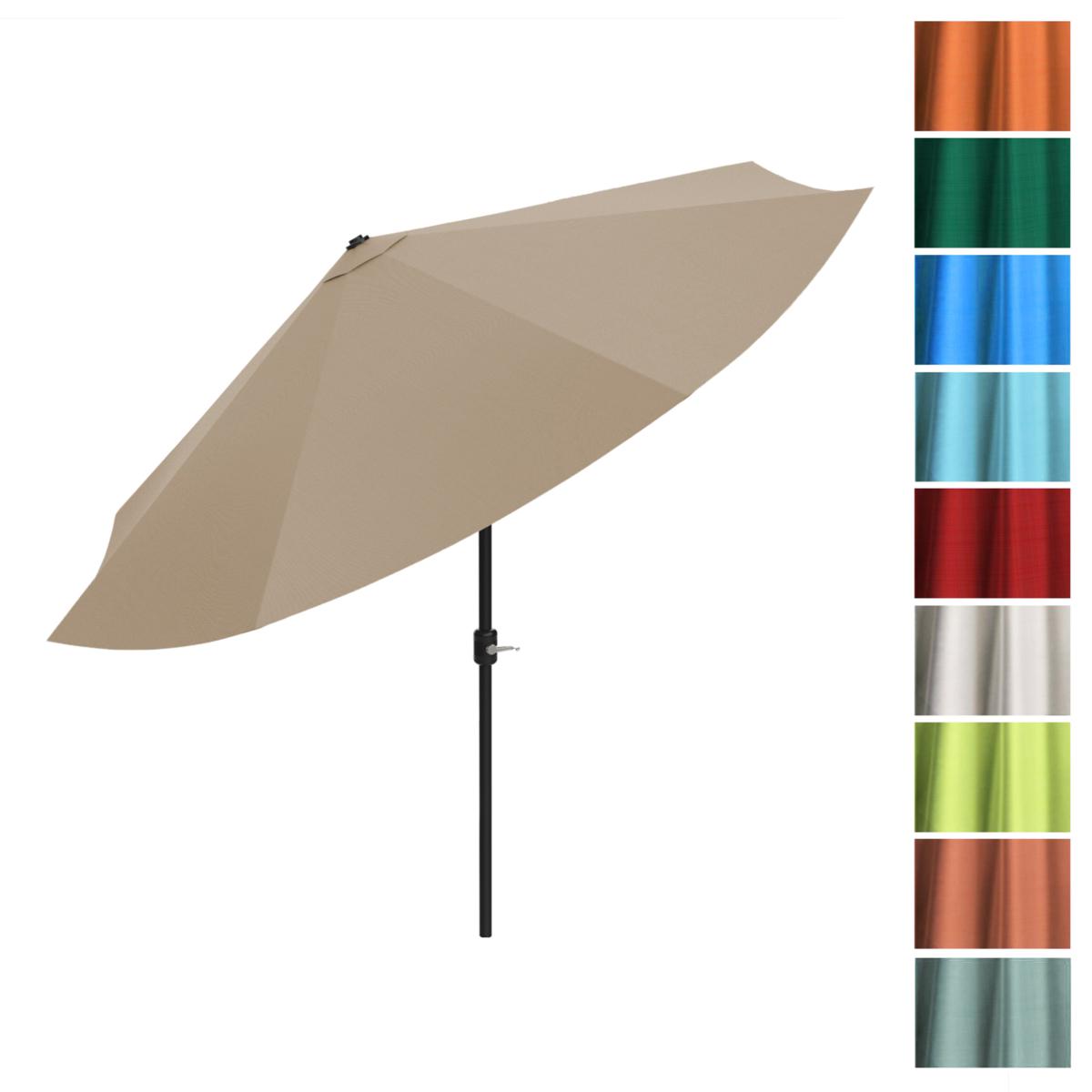 3m patio umbrella 3M Roma Round aluminium double-topped umbrella, 360°rotating offset pa