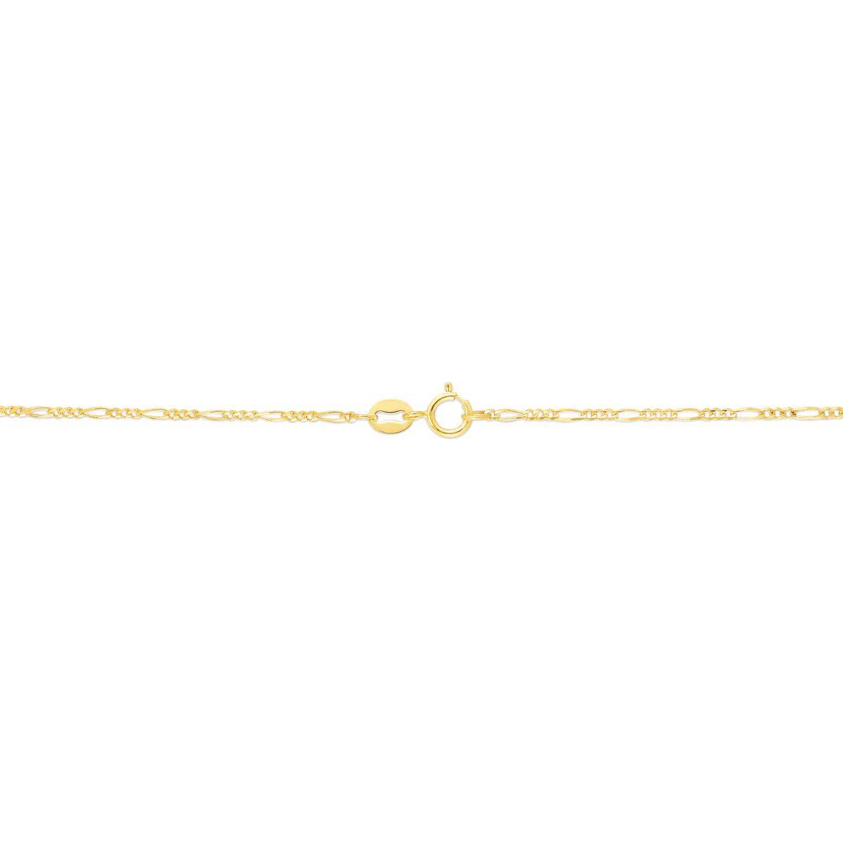14K Figaro 16" Chain - 23223275 | HSN