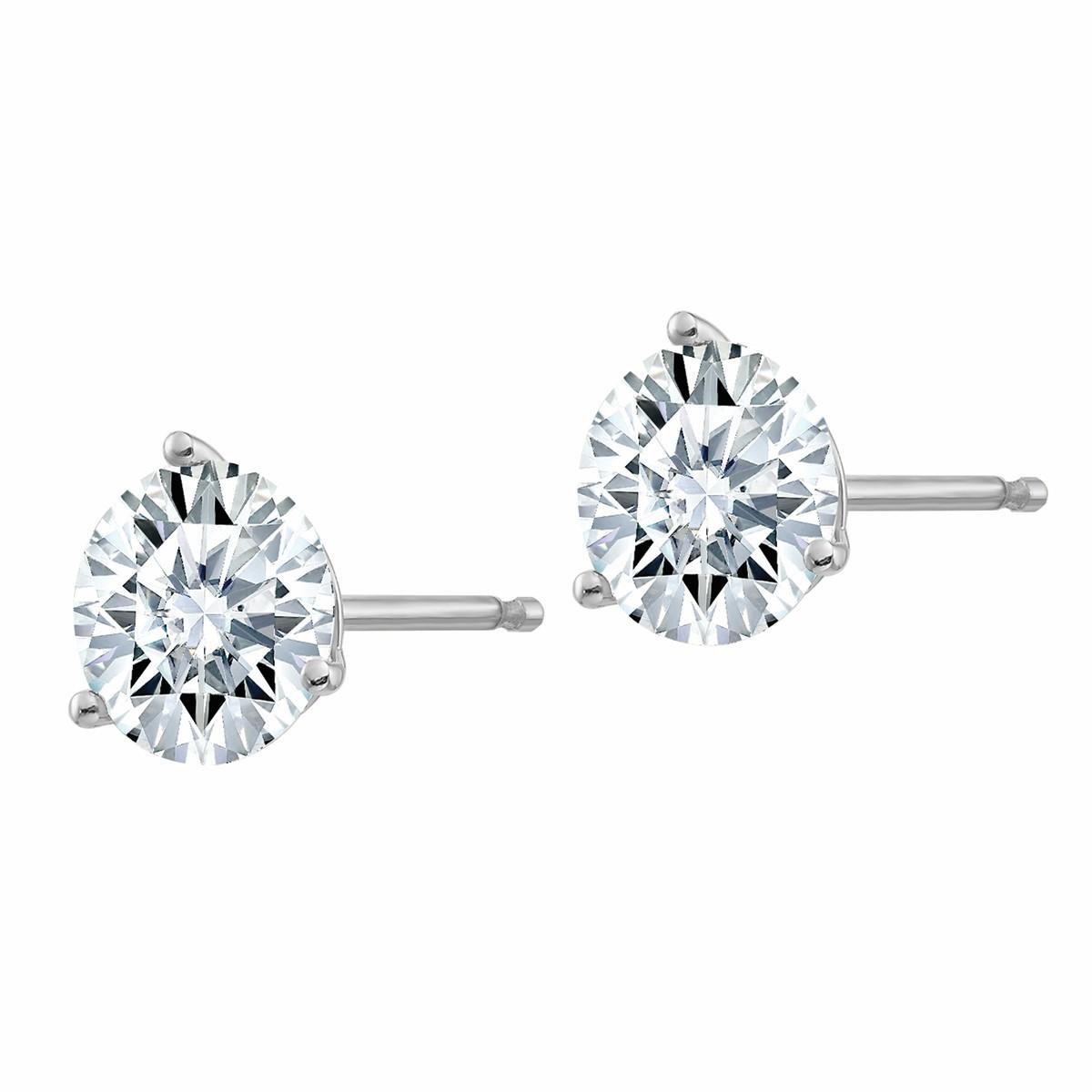 14k moissanite earrings