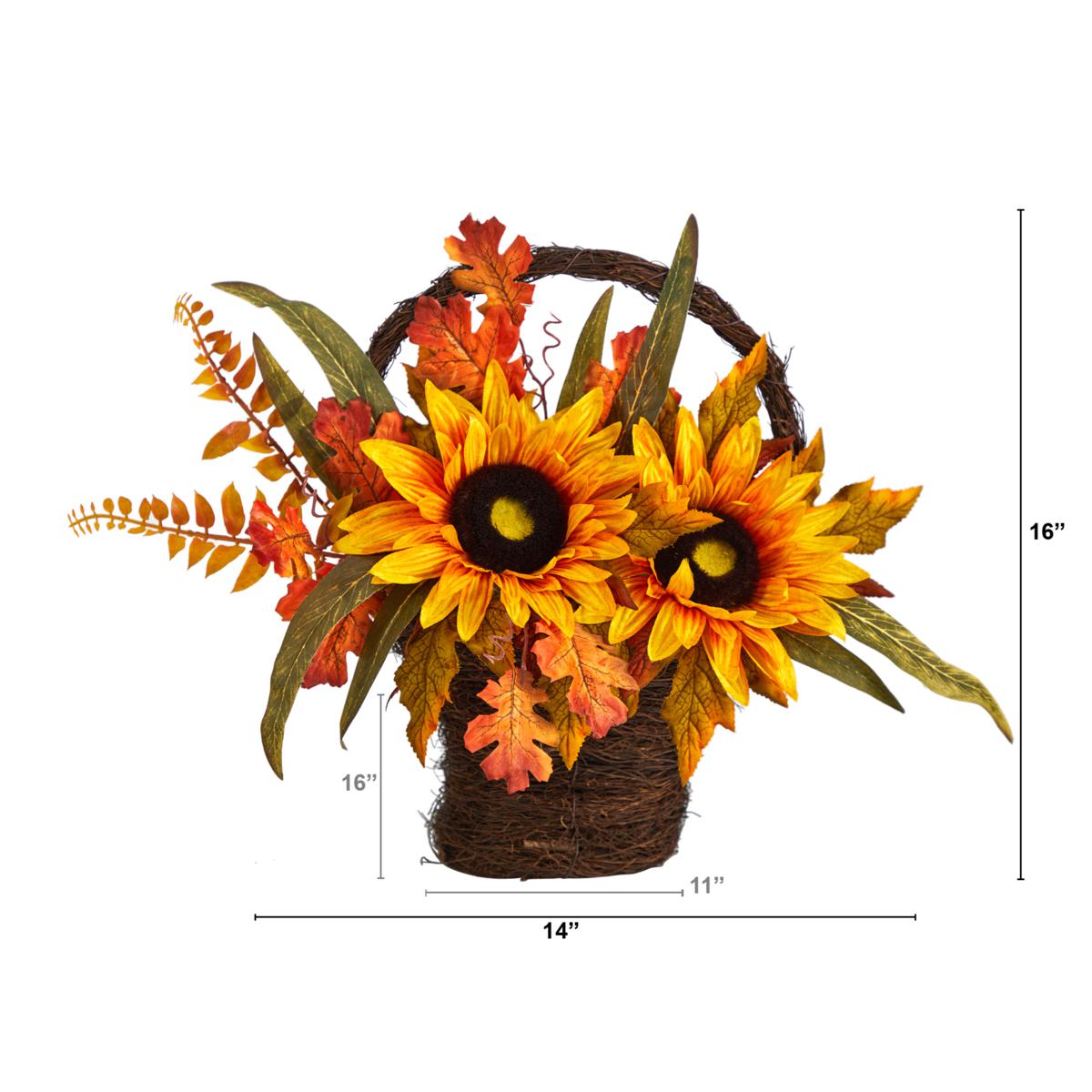 Artificial Fall Floral Picks For Diy Home Decor, Orange Foam Flower Picks  With Sunflower, Pine Cone, Pumpkin, Berry And Maple Leaf For Thanksgiving