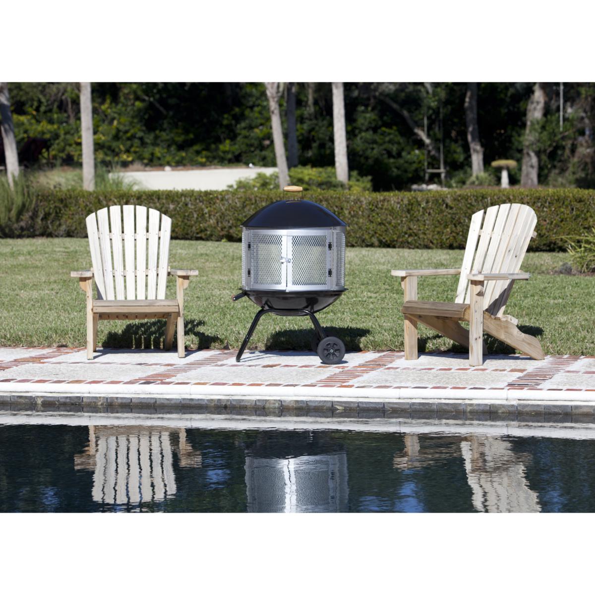 Fire Sense Bessemer Black Patio Fireplace, 42 OFF