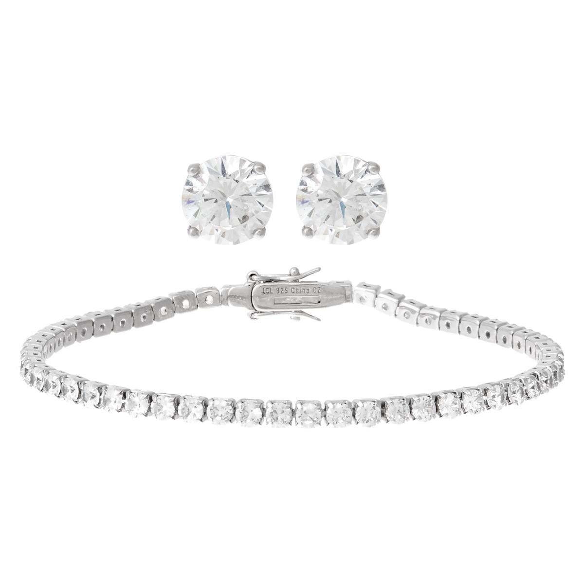 Matching bracelet deals and earring set