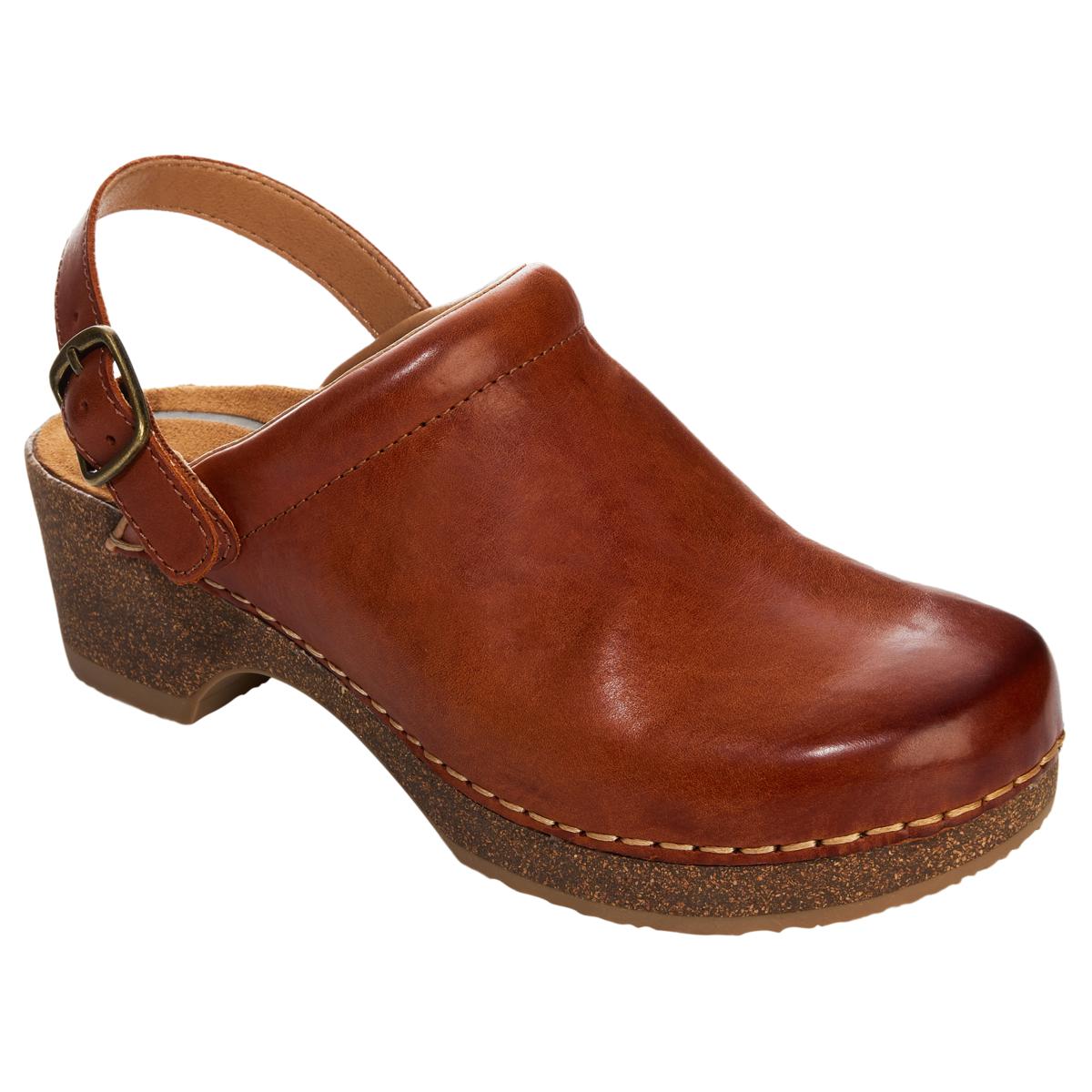 Leather hot sale clogs sale