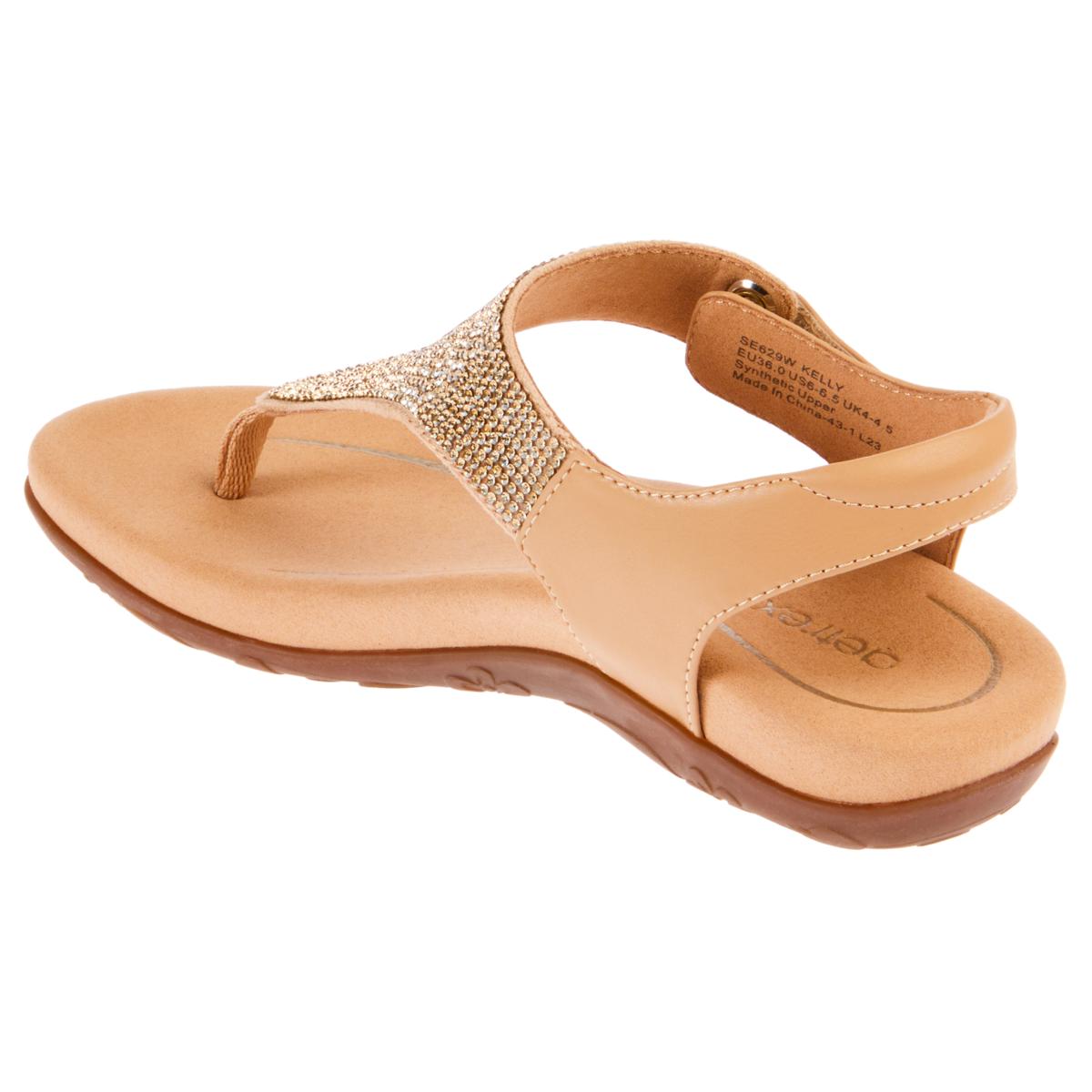 Aetrex® Rae Orthotic Sparkle Thong Sandal