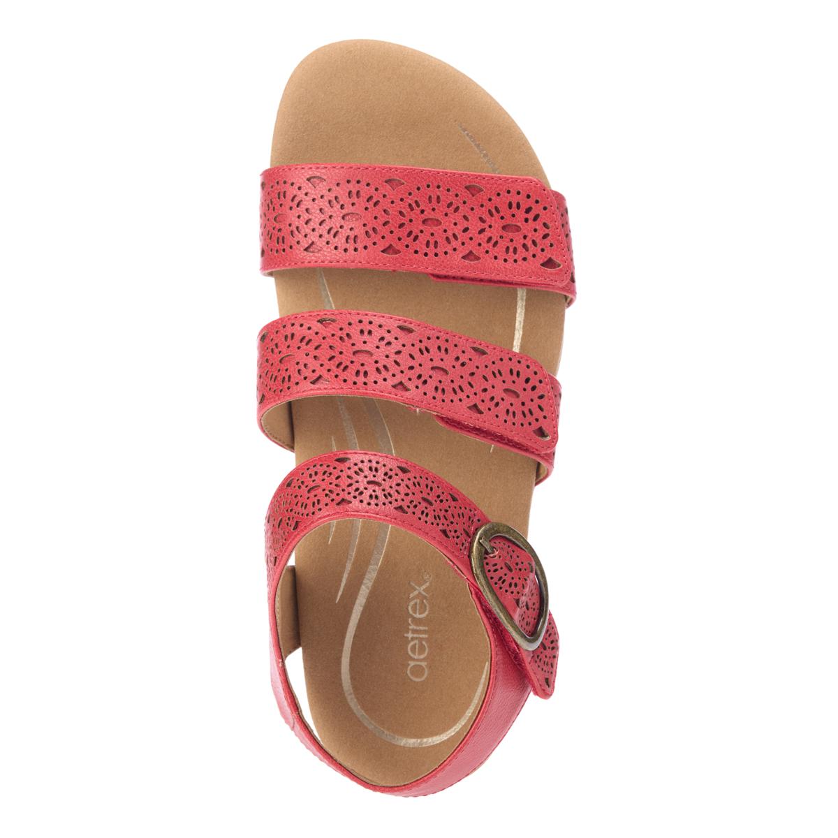 Aetrex® Laney Adjustable Arch Support Sandal | HSN