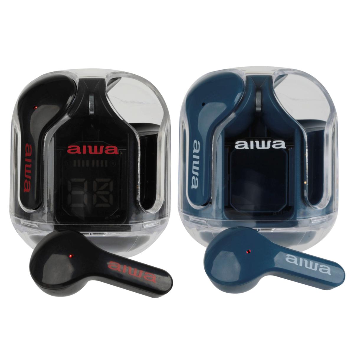 Aiwa Wireless Bluetooth Earbuds w/Charging Cases 2Pack 23261928 HSN