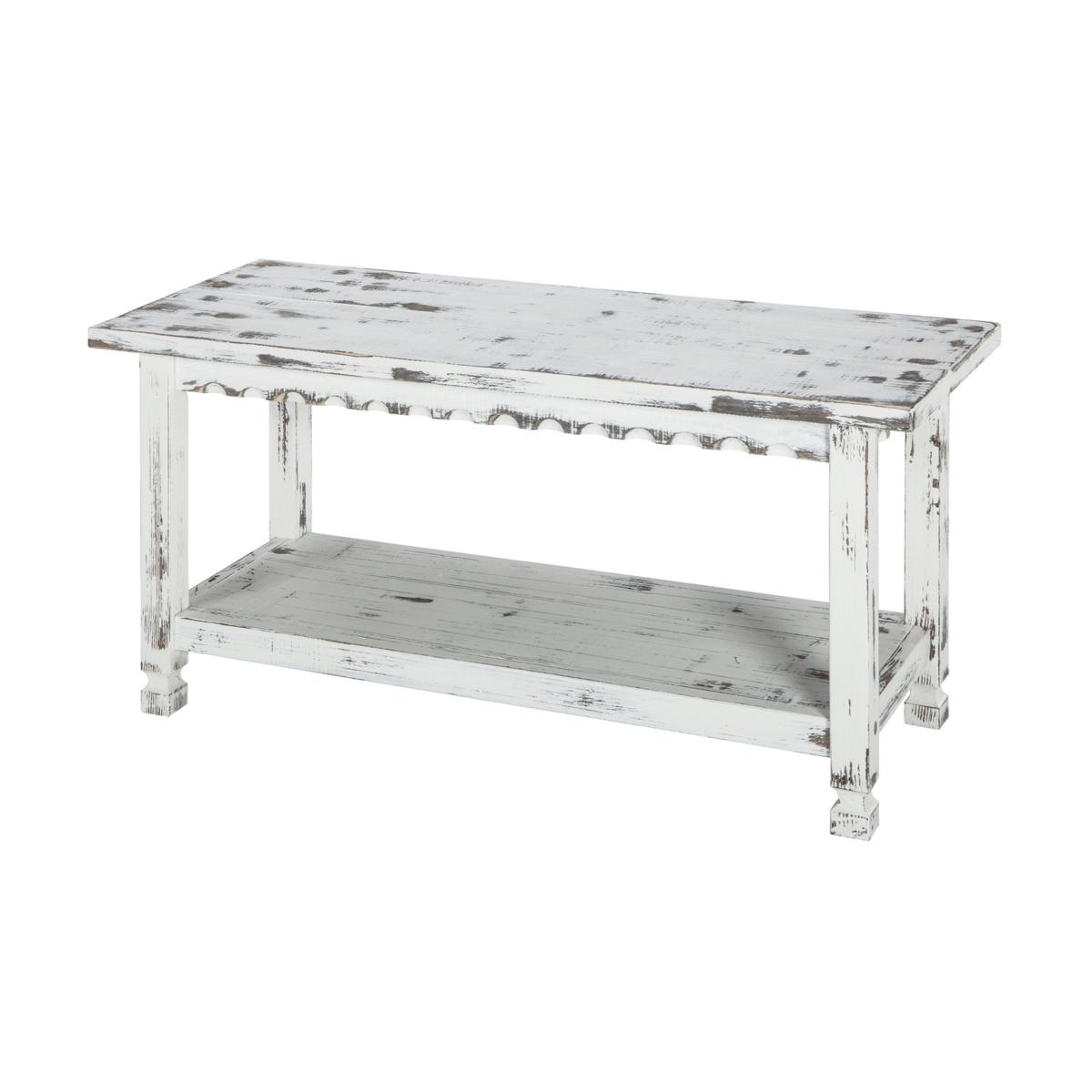 Alaterre Furniture Country Cottage 36" Entryway Bench with Shelf