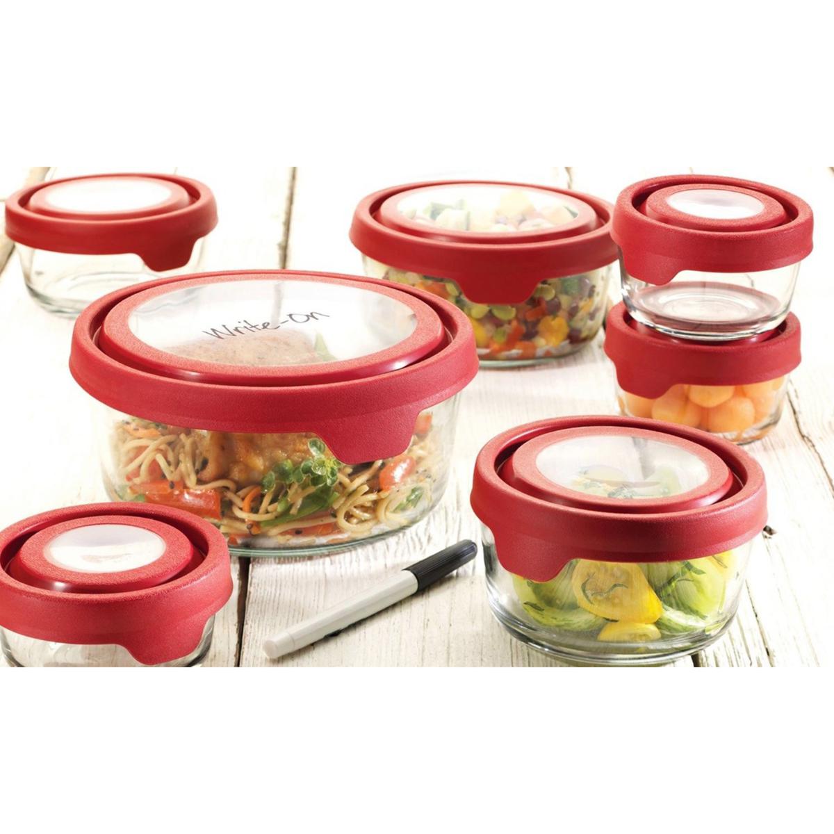 Anchor Hocking 24-piece TrueSeal Sculpted Glass Food Storage Set - 21045081