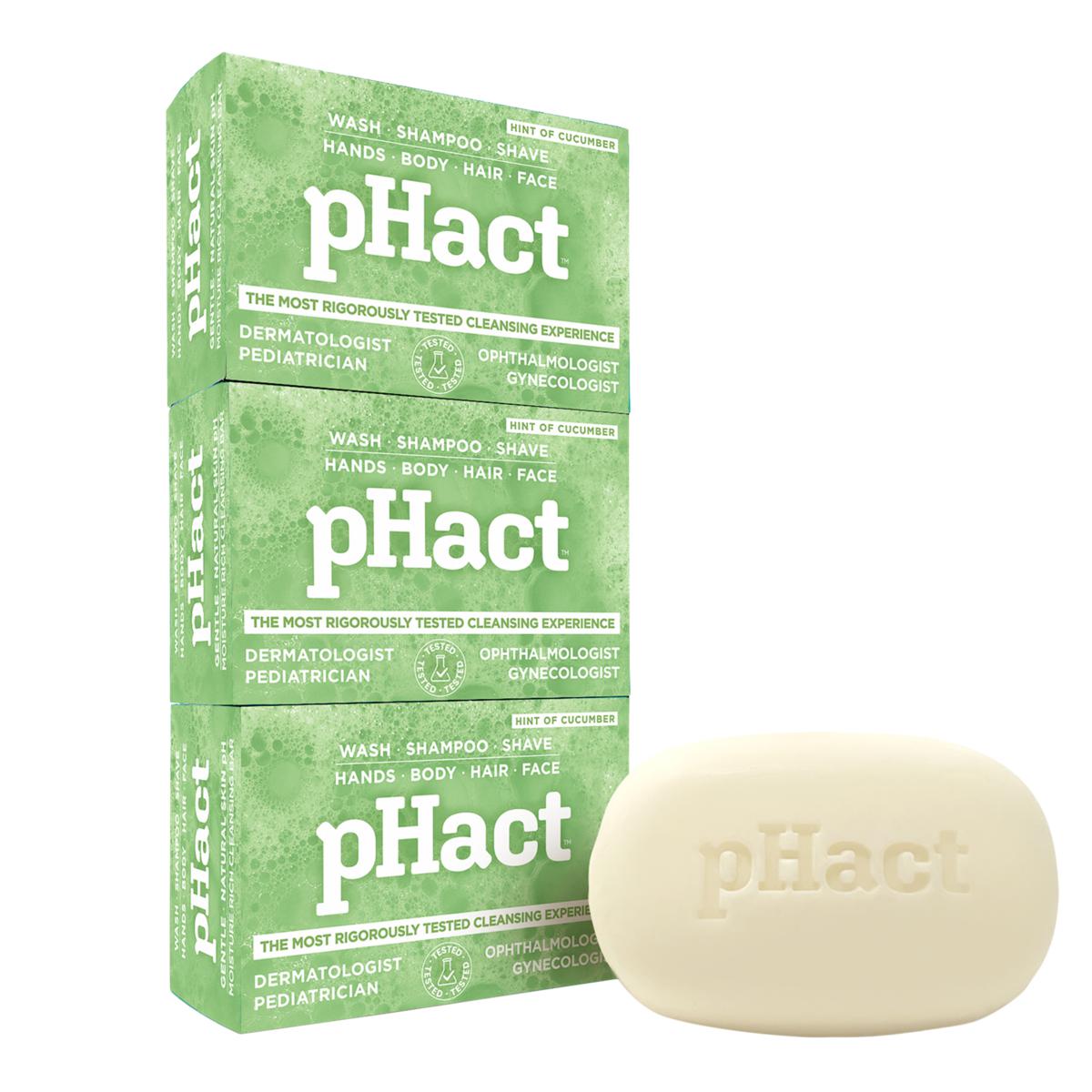 Andrew Lessman 3-pack pHact Cleansing Cucumber 4.25 oz. Bars