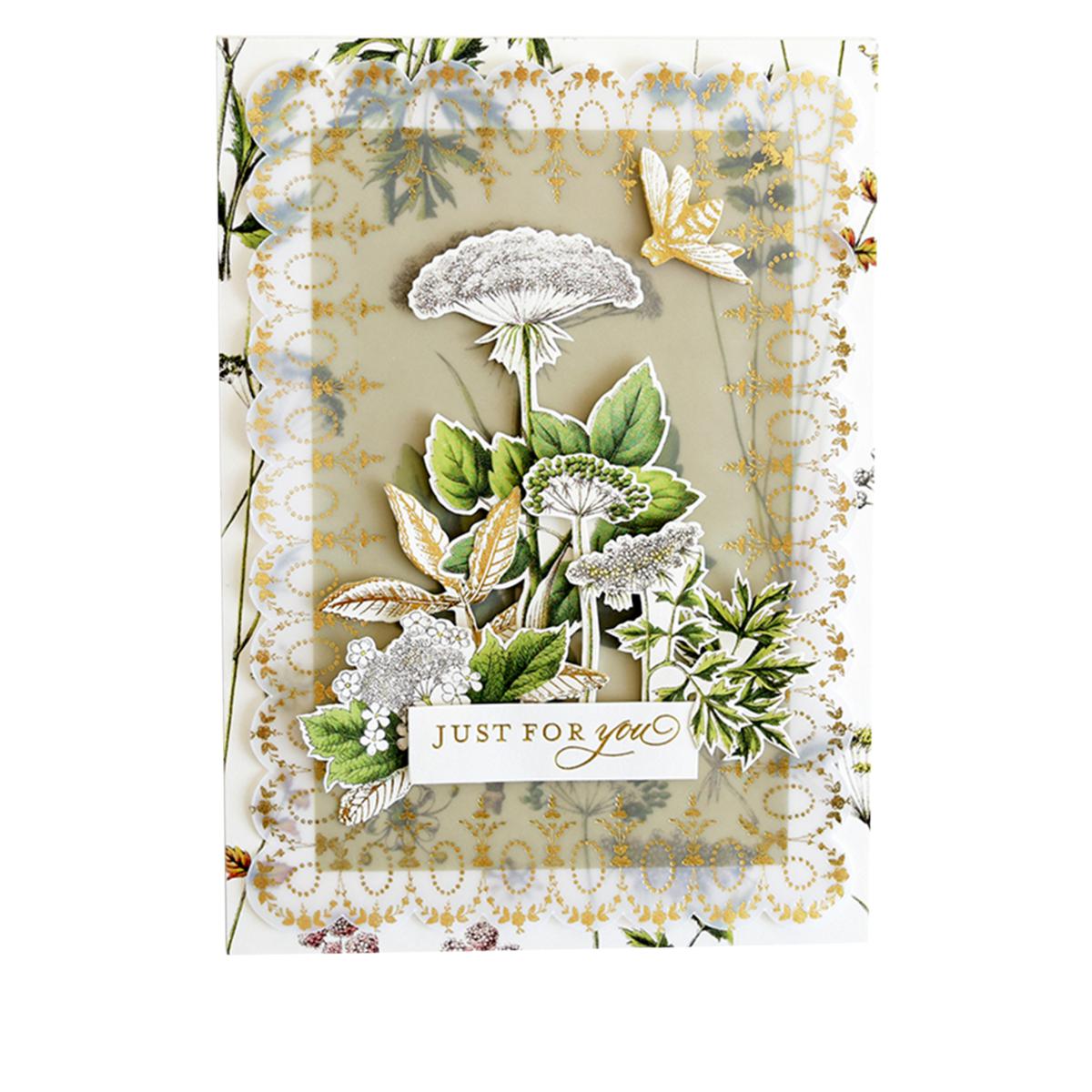 Anna Griffin Botanical Engravings 3D Stickers Set One-Size