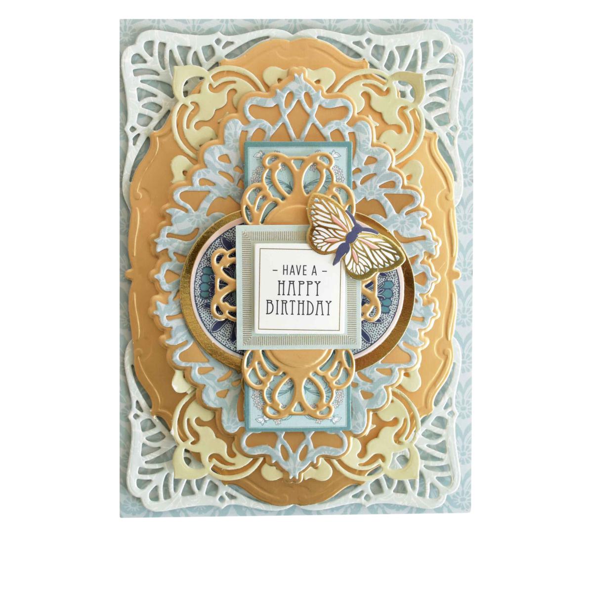 Anna Griffin Canton Bleu Card Stock and Embellishments