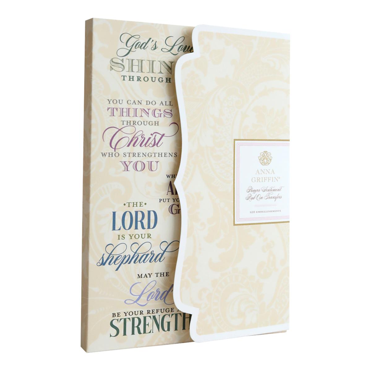 Anna Griffin® Prayer Sentiment Rub-Ons - Set of 128 | HSN