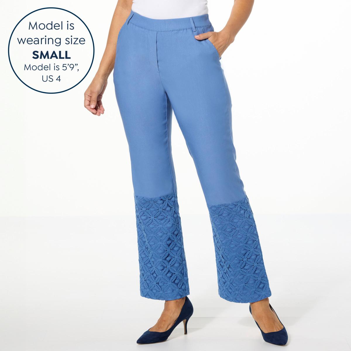 Antthony Crochet Lace Insert Millenium Pant - 23368497 | HSN