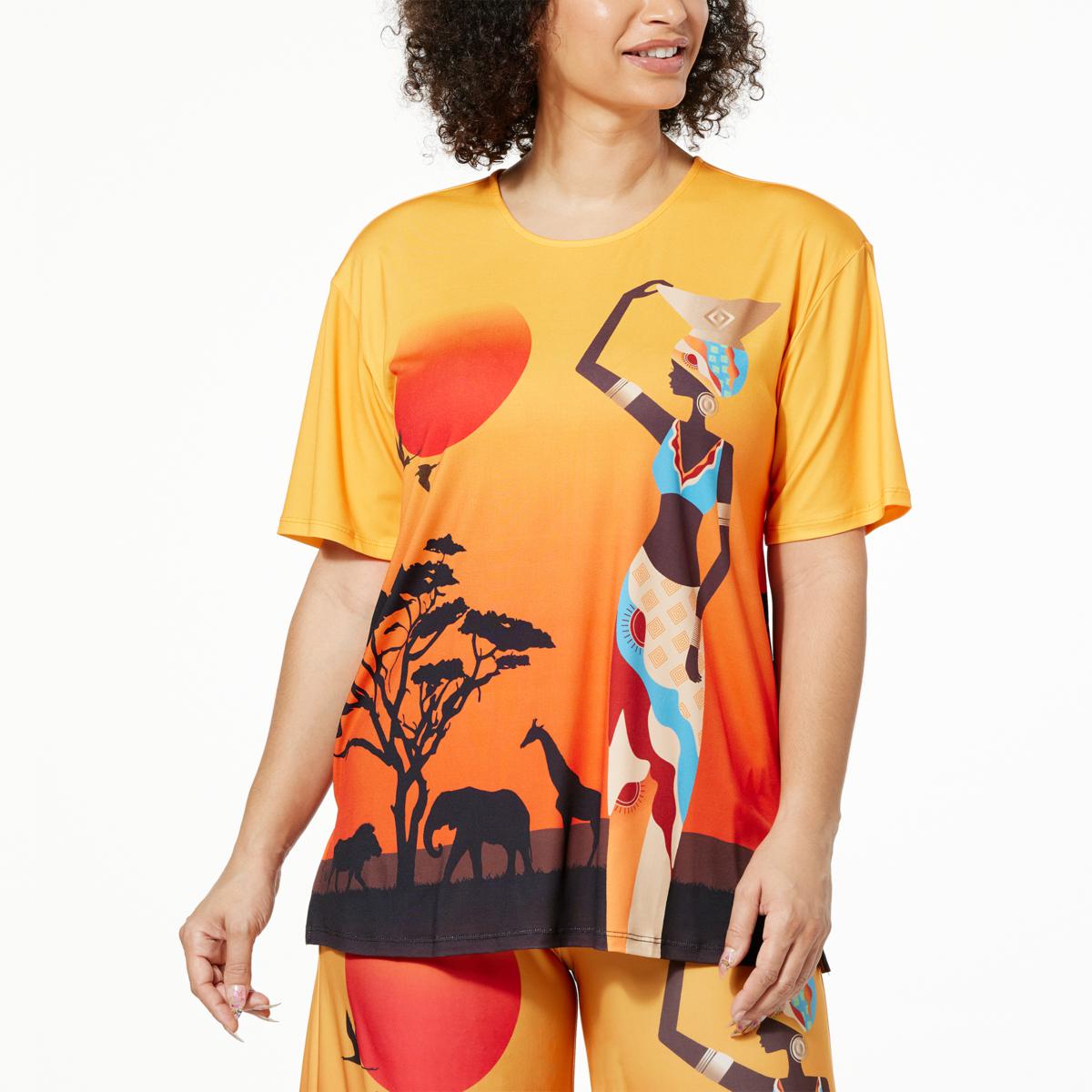Antthony Graphic Knit Tee with Matching Canvas Tote