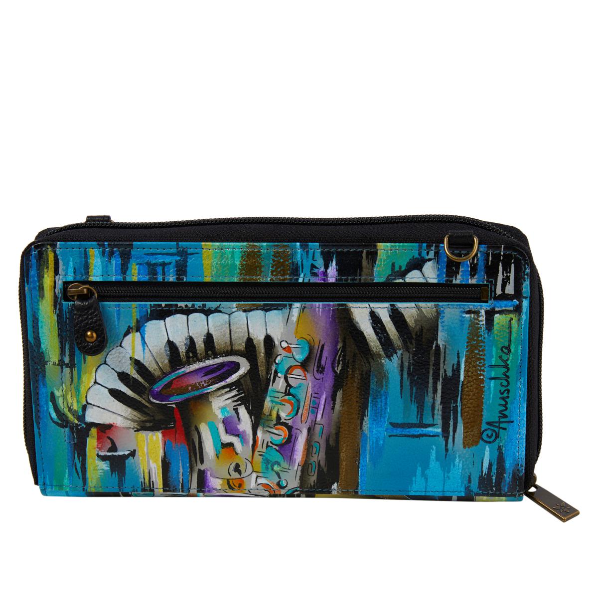 Kara Wallet Hand Painted Leather Clutches