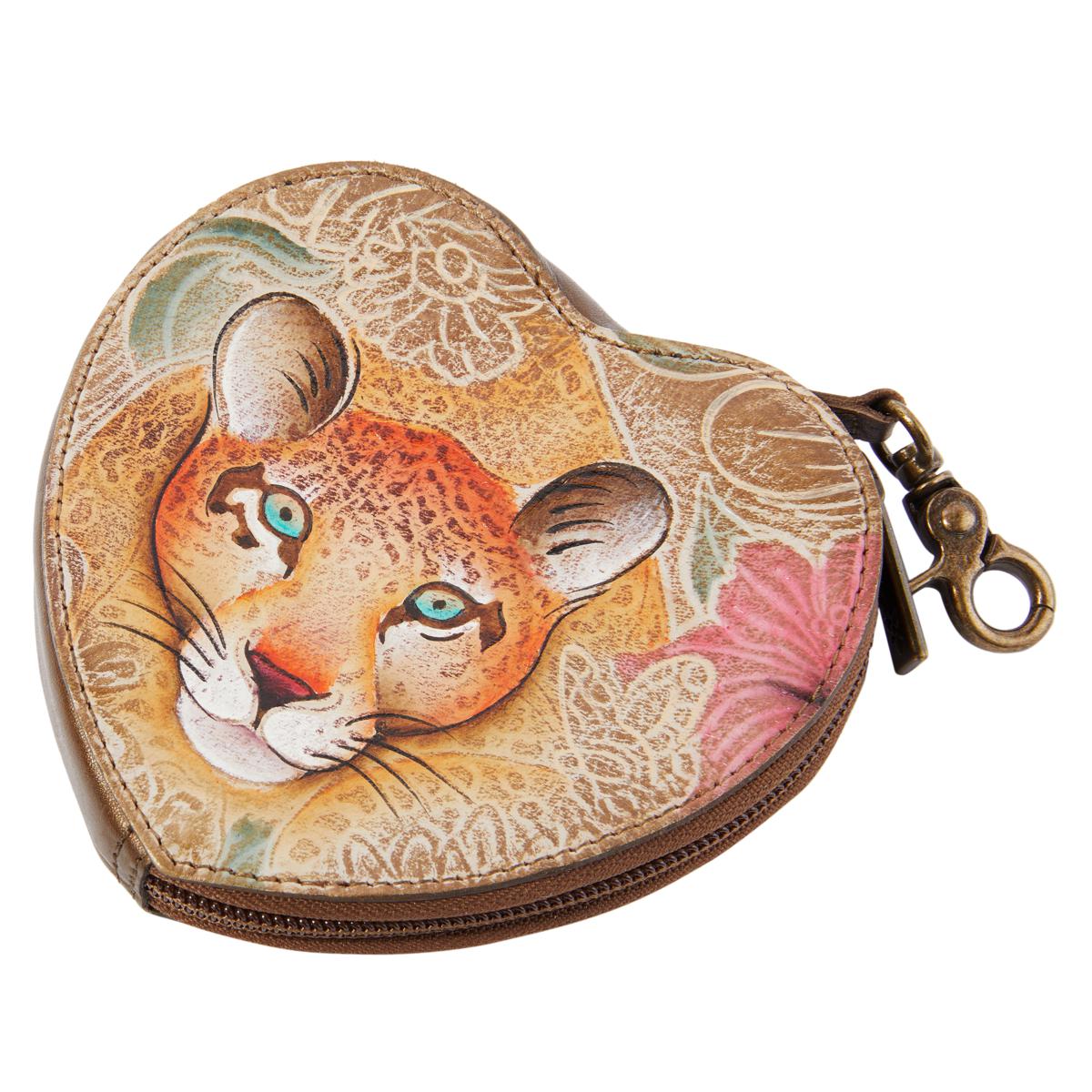 Anuschka Round Coin Purse 1175 Handbags Tooled Butterfly Multi : One Size