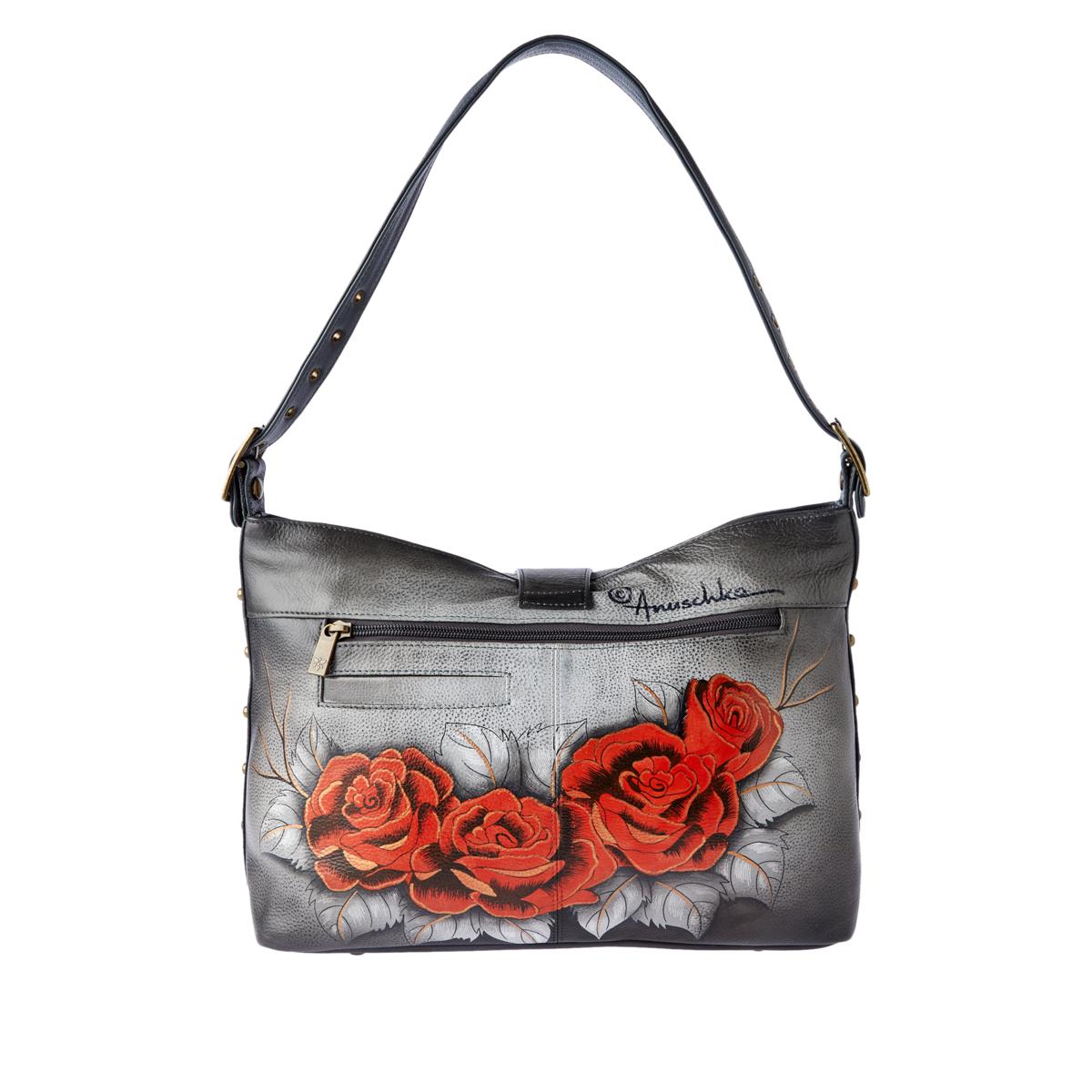 Anuschka Women's Hand Painted Small Convertible Hobo