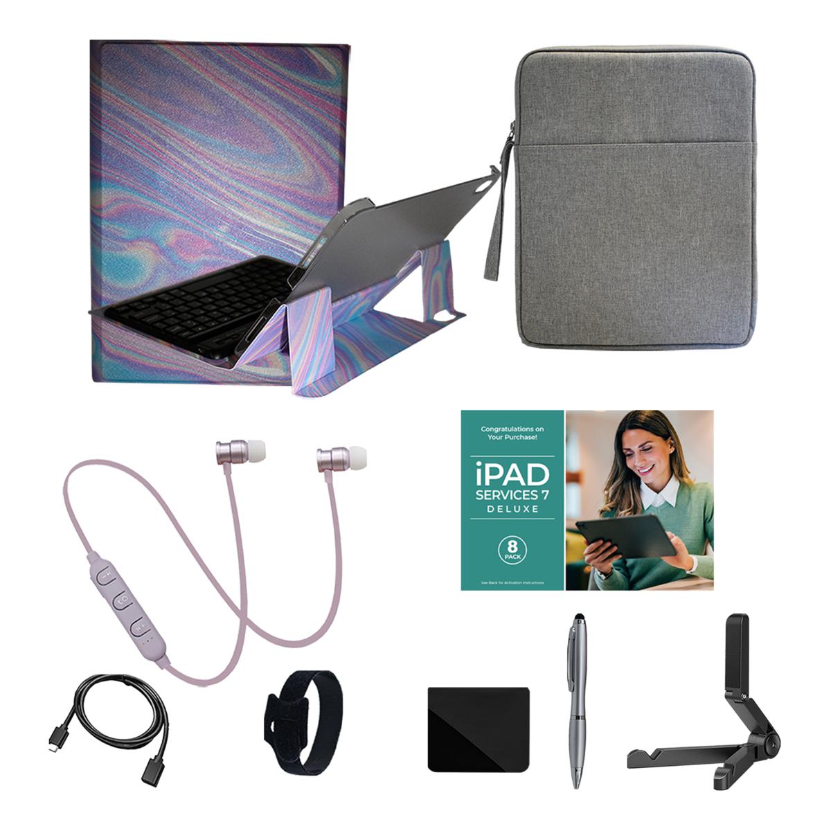 Apple 11 iPad 11th Gen 256GB w/Keyboard, Case & Starter Bundle