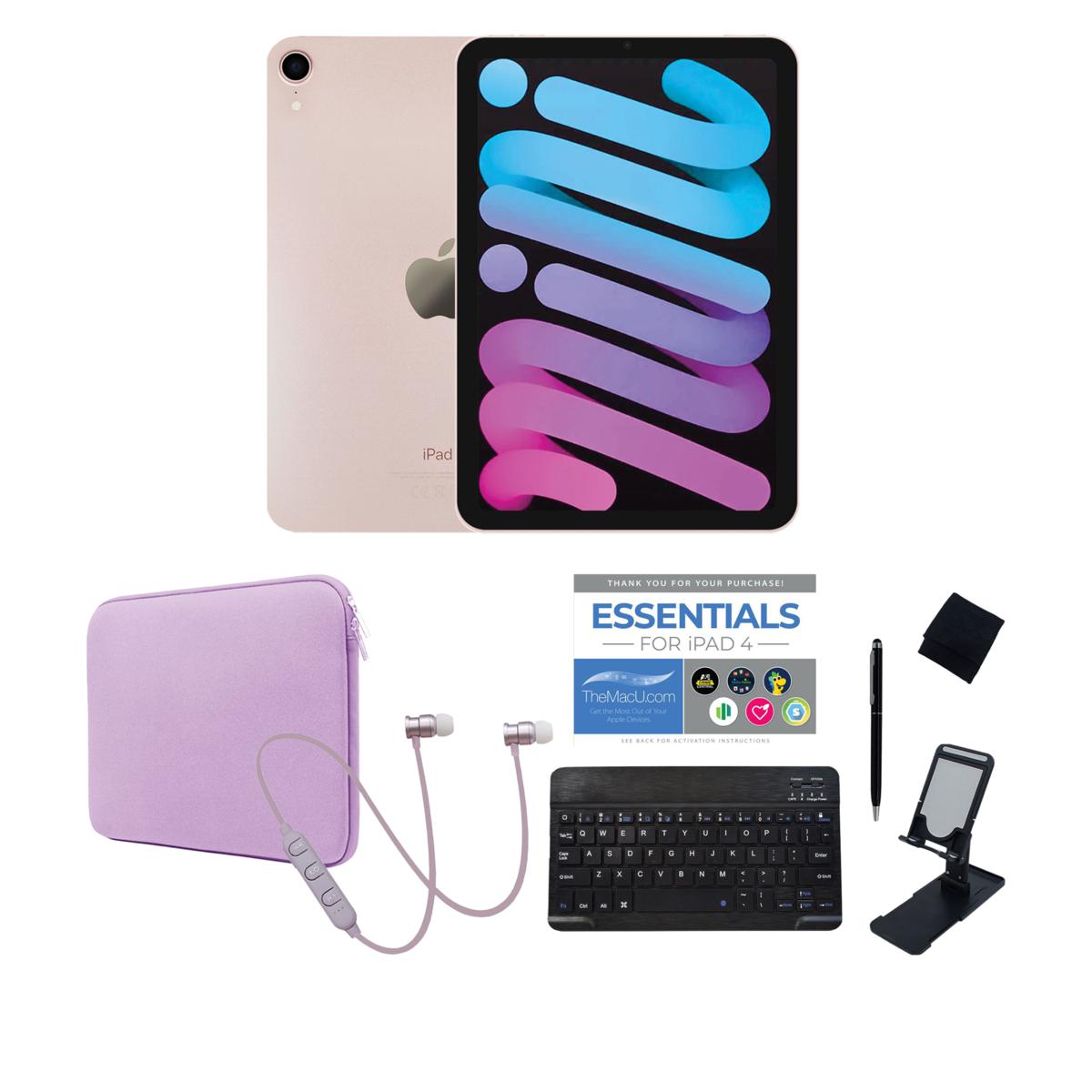 Apple iPad Mini 6 Pink 64GB Bundle with Case & Keyboard | HSN