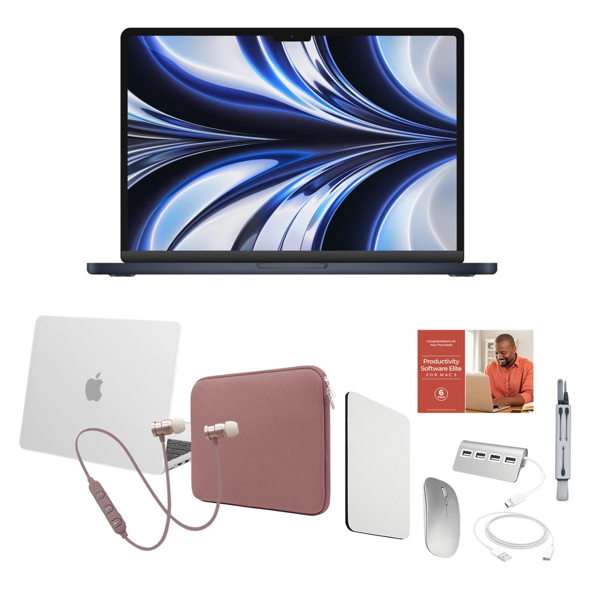 Apple MacBook Air 13 M2 256GB Laptop Bundle with Bluetooth Earbuds