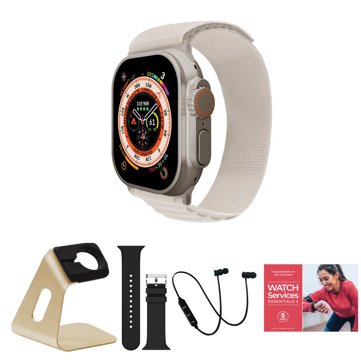 Apple Watch Ultra 49mm GPS Cellular Medium Alpline Loop Bundle HSN