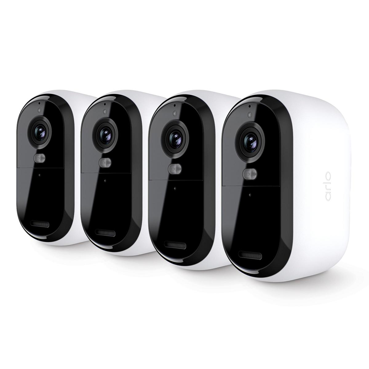 Hsn Camera (HSN) Arlo 2K Wireless Essential Gen 2 Security Camera 4-pack wNight ...
