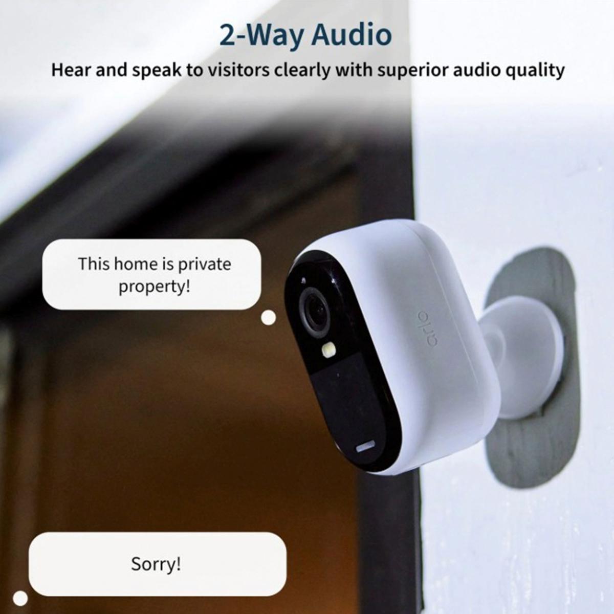 Arlo Essential XL Outdoor Security Camera 3-pack w/Solar Panel 2