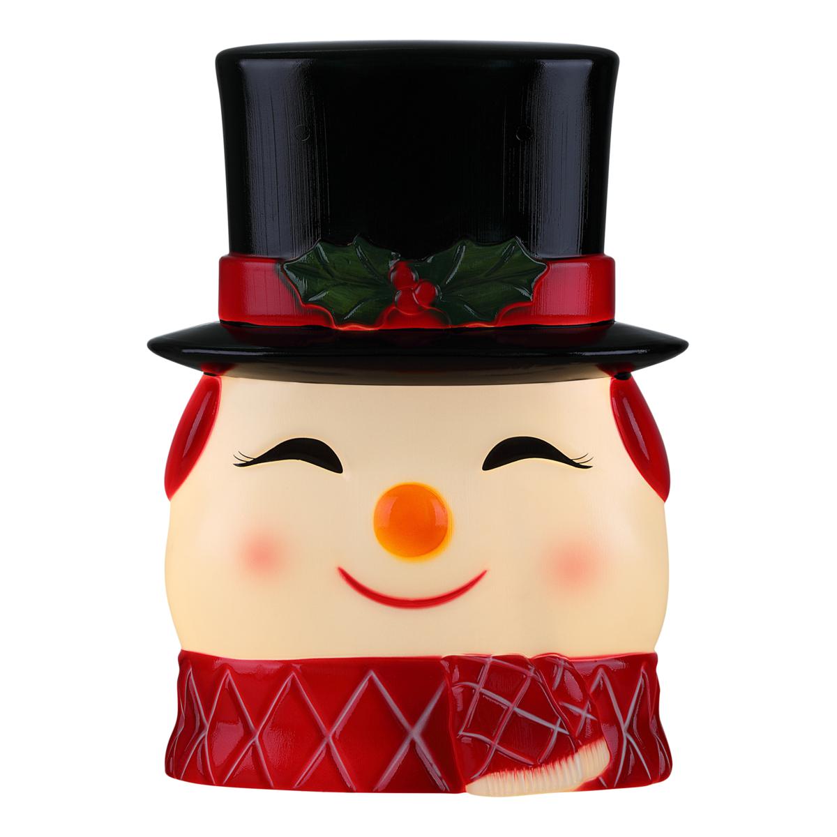 "As Is" Mr. Christmas LED Blow Mold Snowman Tree Topper