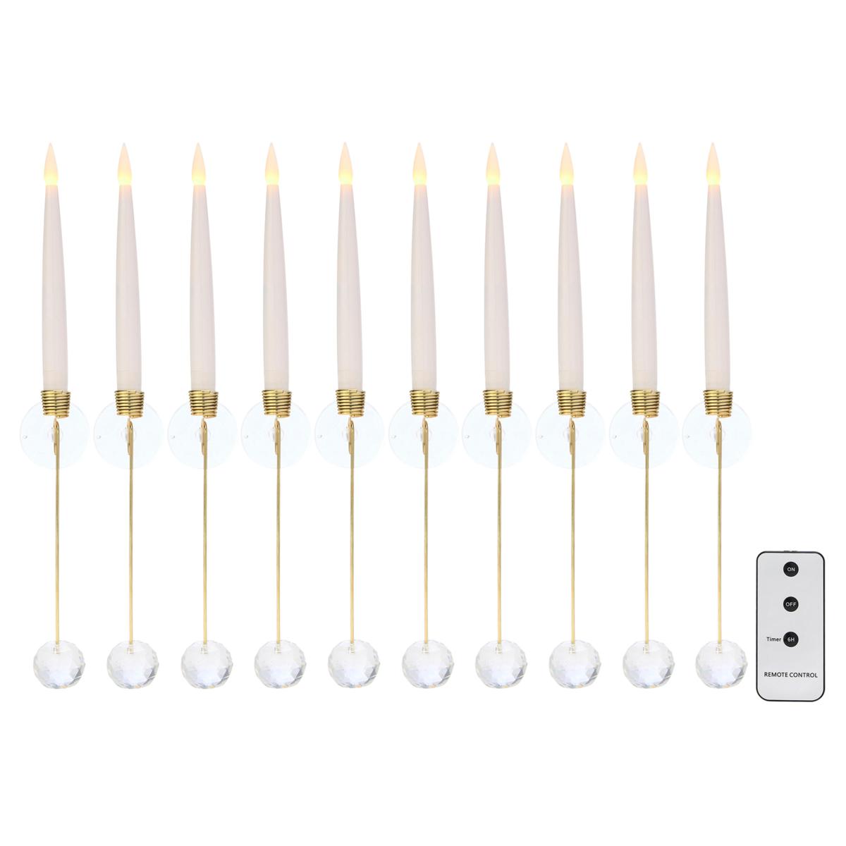 august & leo 10-Piece Flameless Tree & Window Candles - 22653738 | HSN