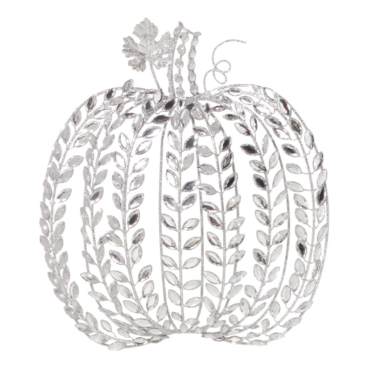 August leo jeweled pumpkin door hanger 22985526 hsn