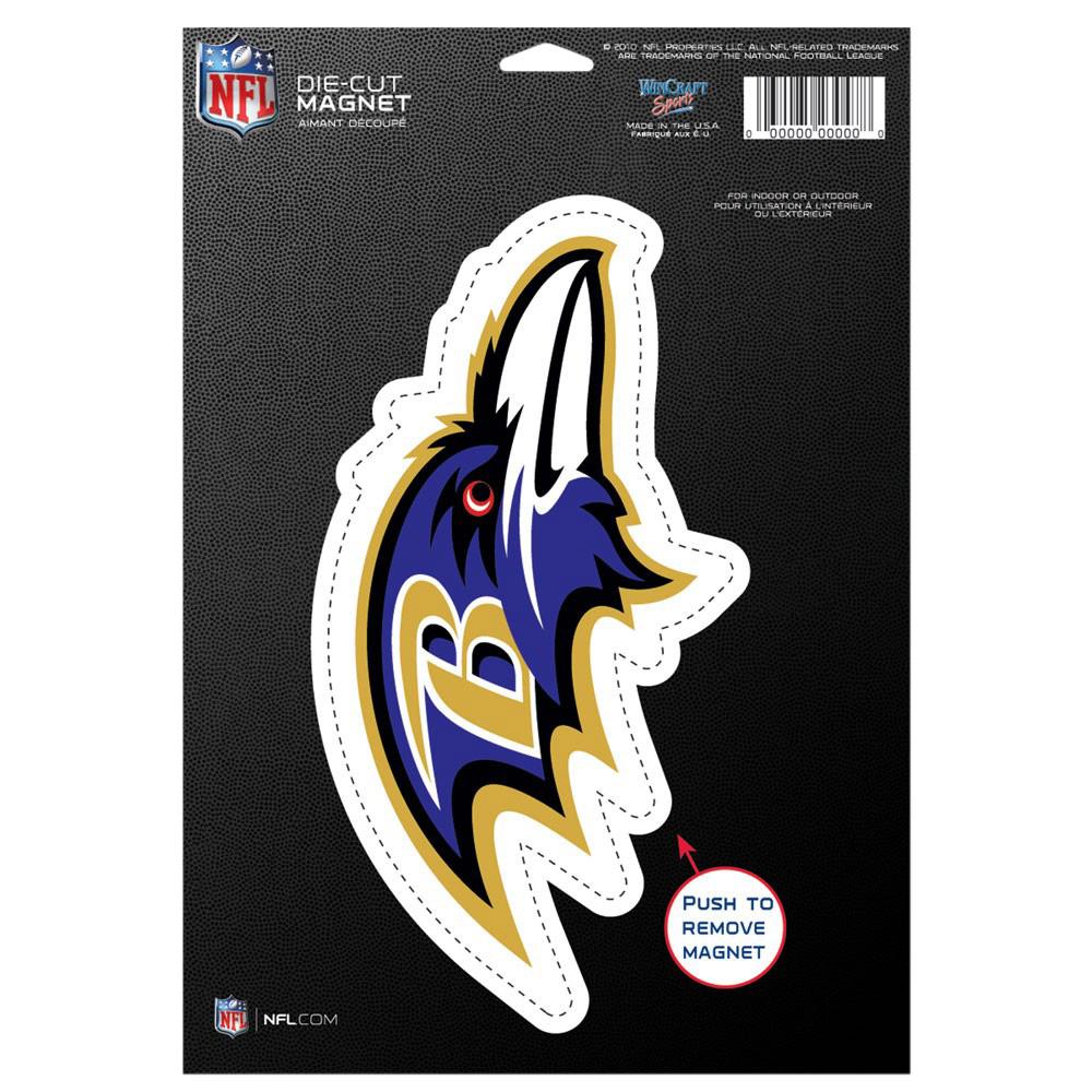 WinCraft Baltimore Ravens 6 x 9 Car Magnet