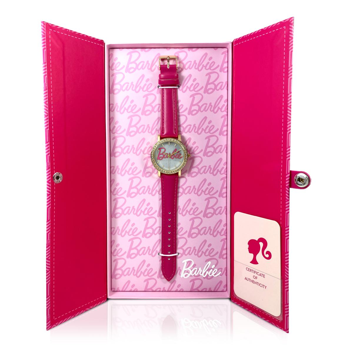 Barbie Women s Special Edition Glitter Dial Watch