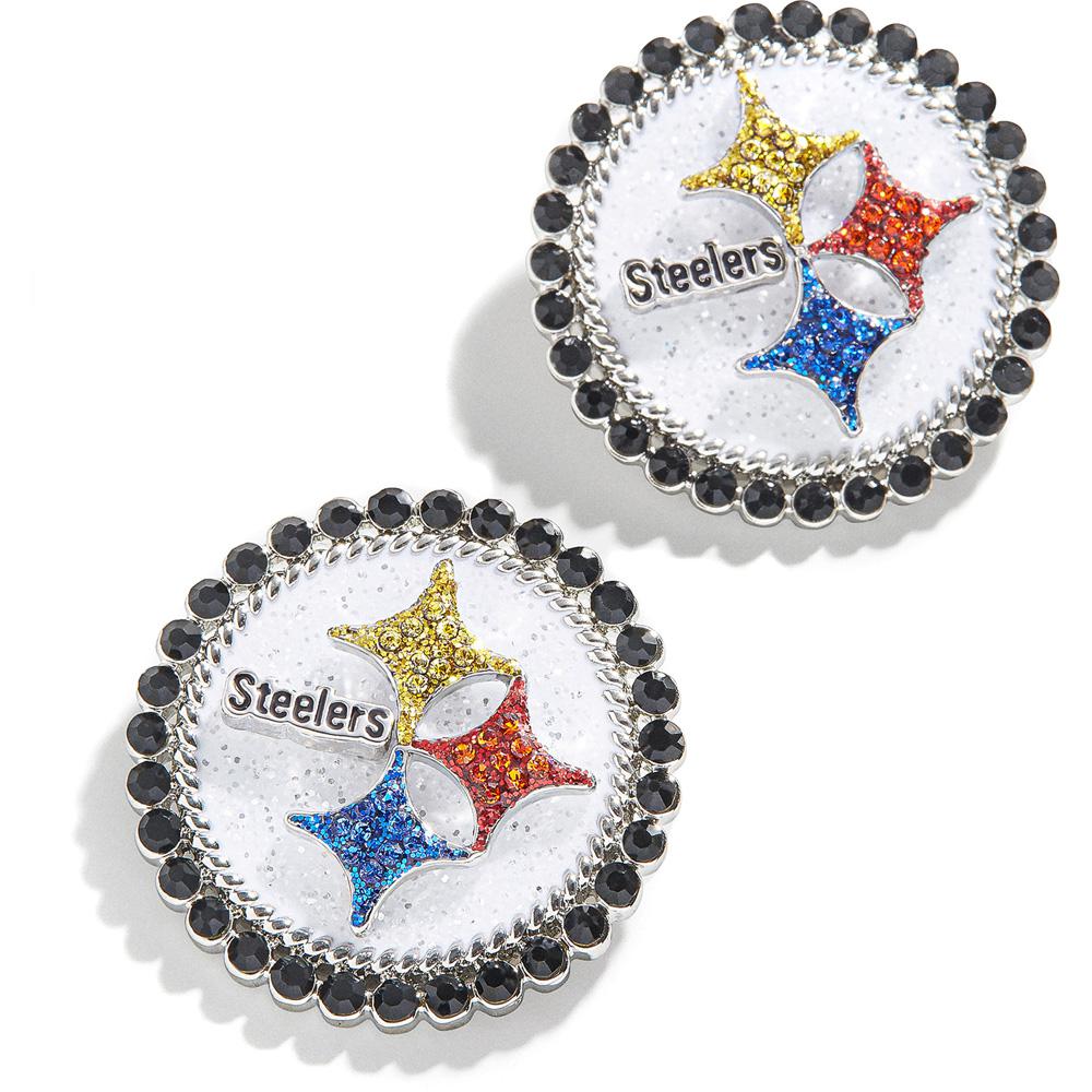 BaubleBar Pittsburgh Steelers Statement Stud Earrings - 22197471 | HSN