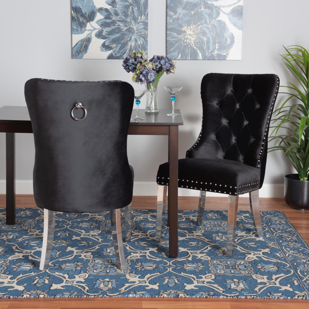 Contemporary fabric dining chairs hot sale